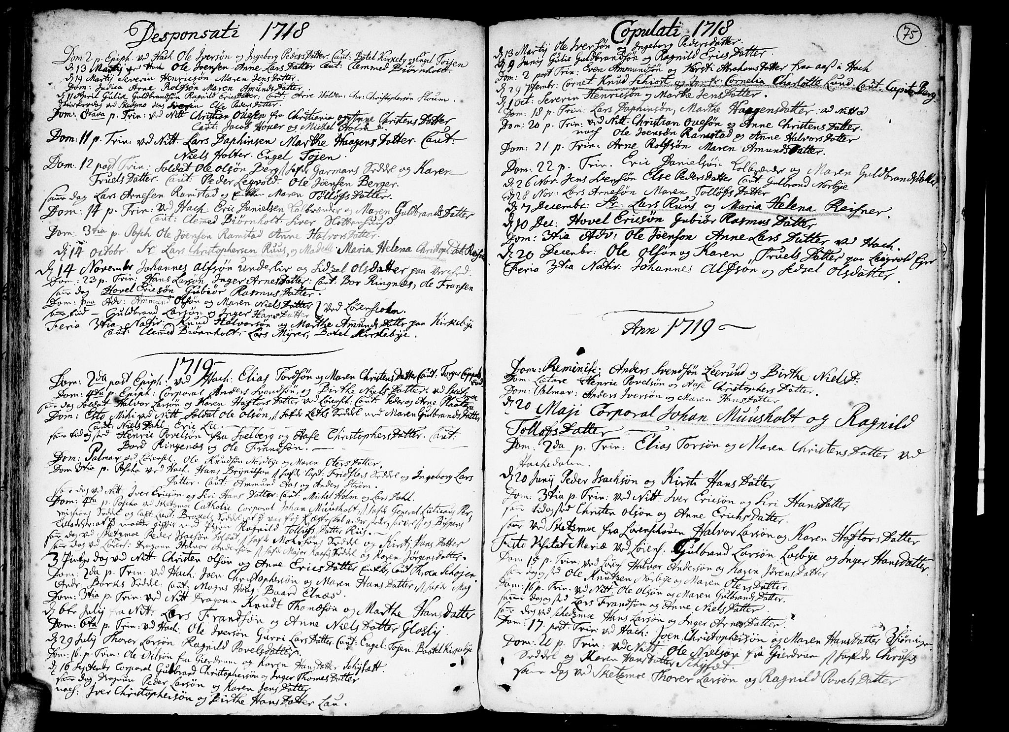 Skedsmo prestekontor Kirkebøker, SAO/A-10033a/F/Fa/L0002: Parish register (official) no. I 2, 1715-1727, p. 75