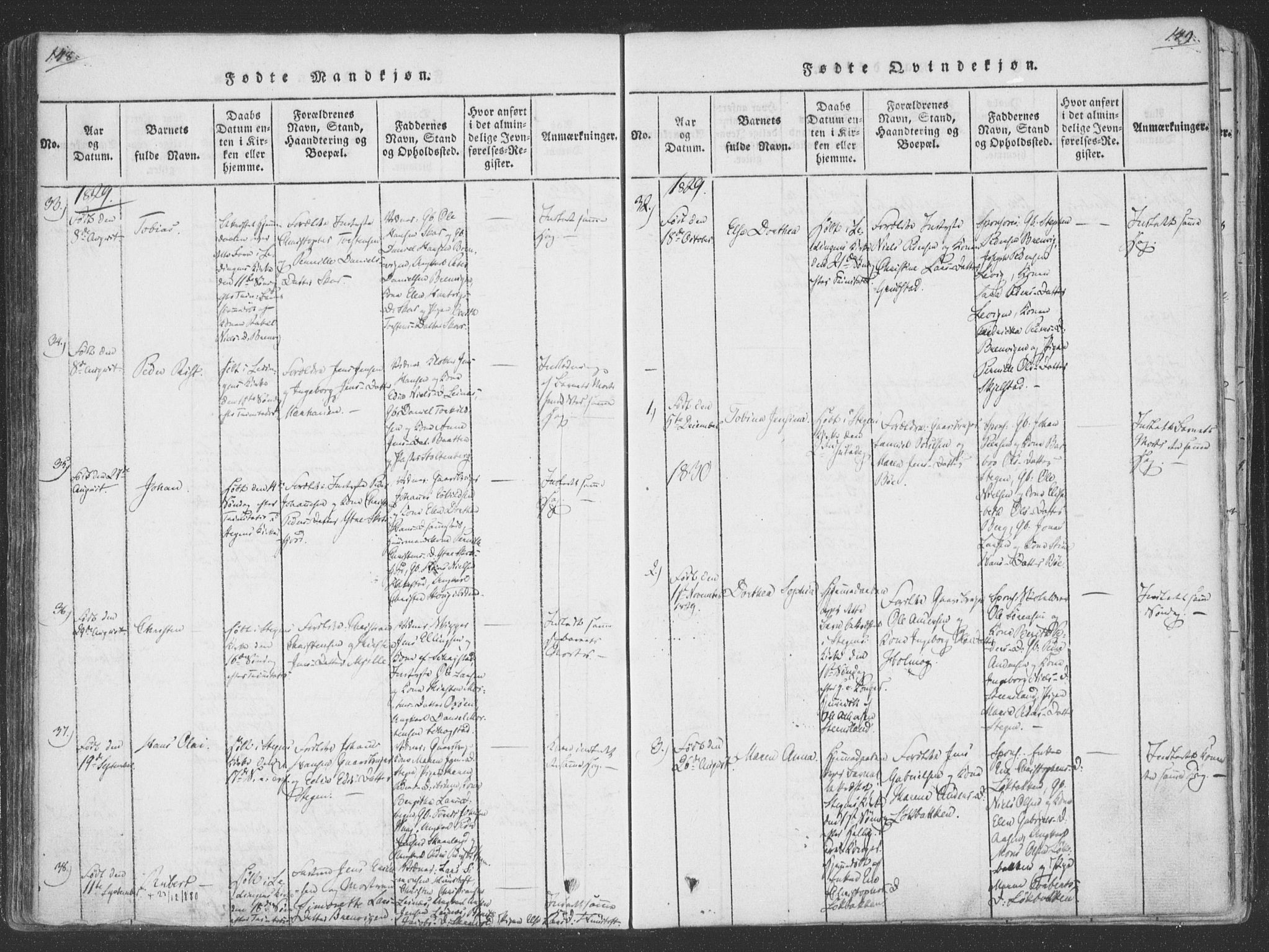 Ministerialprotokoller, klokkerbøker og fødselsregistre - Nordland, SAT/A-1459/855/L0798: Parish register (official) no. 855A06, 1821-1835, p. 148-149