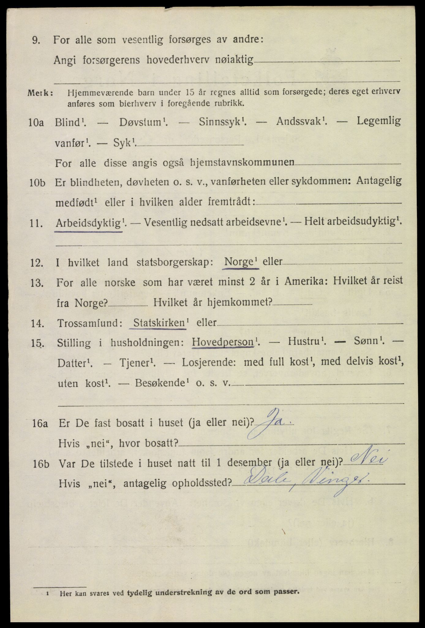 SAH, 1920 census for Eidskog, 1920, p. 11958