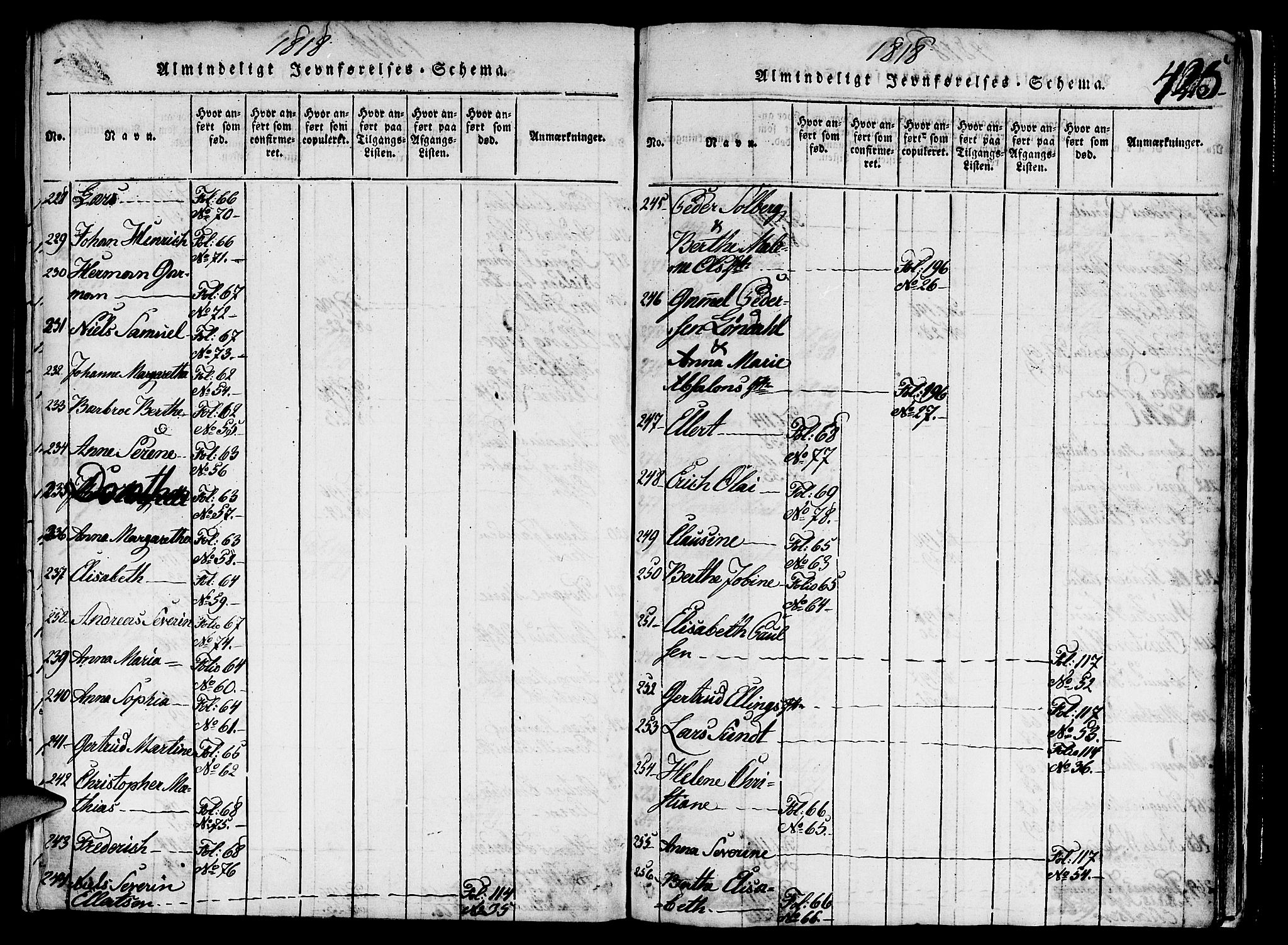 Nykirken Sokneprestembete, AV/SAB-A-77101/H/Haa/L0011: Parish register (official) no. A 11, 1816-1821, p. 425