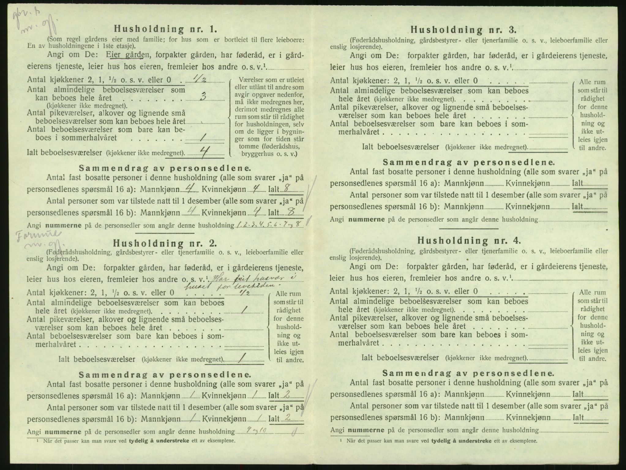 SAK, 1920 census for Randesund, 1920, p. 91