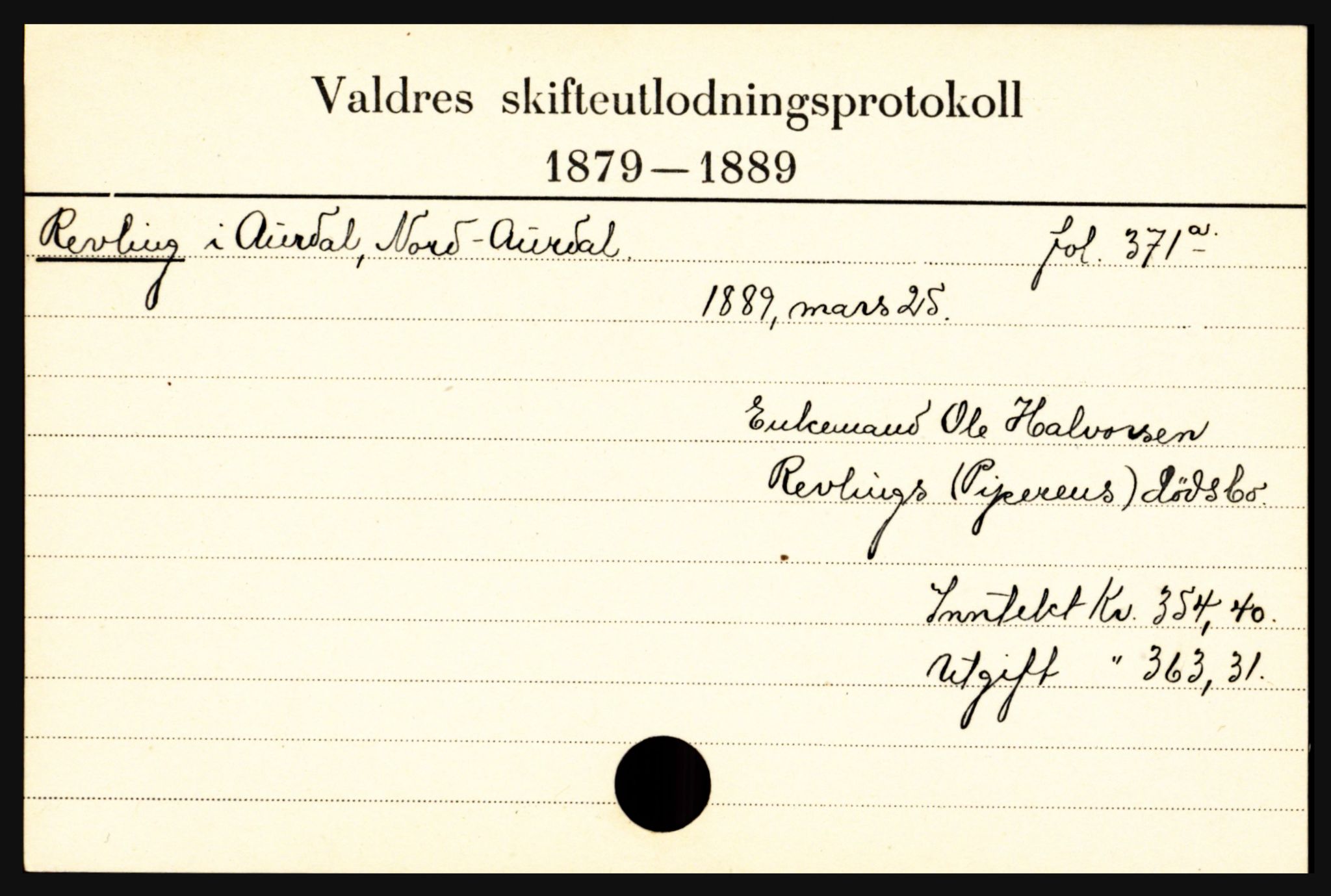 Valdres sorenskriveri, SAH/TING-016/J, 1659-1903, p. 10821