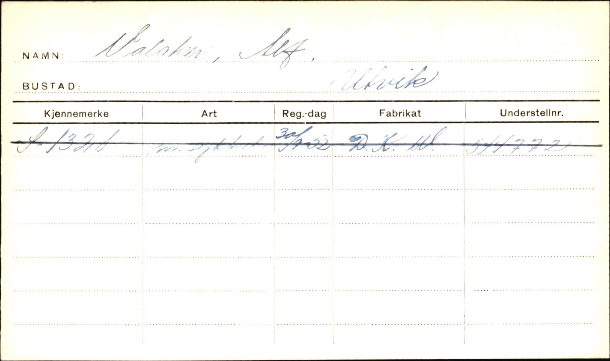 Statens vegvesen, Sogn og Fjordane vegkontor, AV/SAB-A-5301/4/F/L0002: Eigarregister Fjordane til 1.6.1961, 1930-1961, p. 355