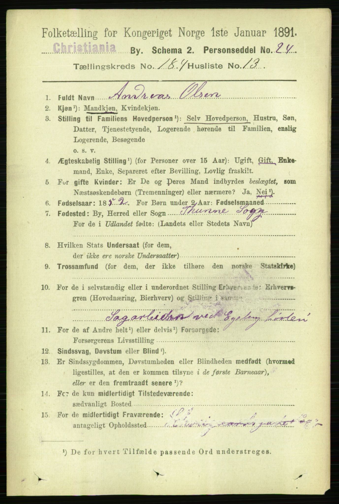 RA, 1891 census for 0301 Kristiania, 1891, p. 110553