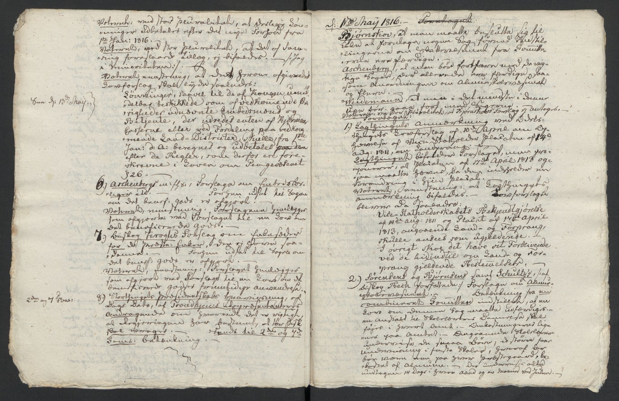 Christie, Wilhelm Frimann Koren, AV/RA-PA-0014/F/L0005: Christies dokumenter fra Stortinget, 1815-1816, p. 803