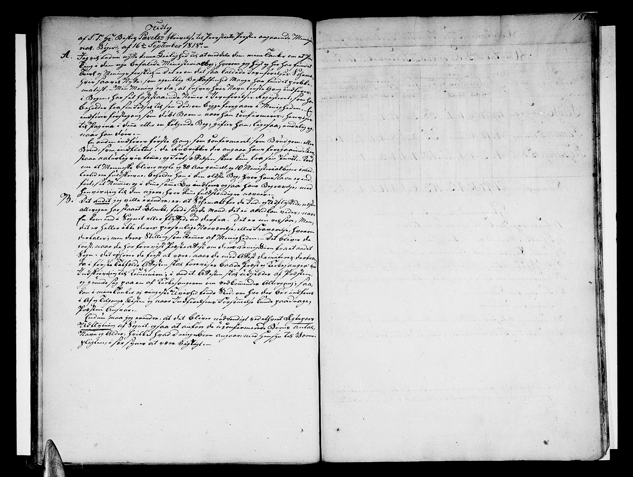 Sogndal sokneprestembete, SAB/A-81301/H/Haa/Haaa/L0009: Parish register (official) no. A 9, 1809-1821, p. 180