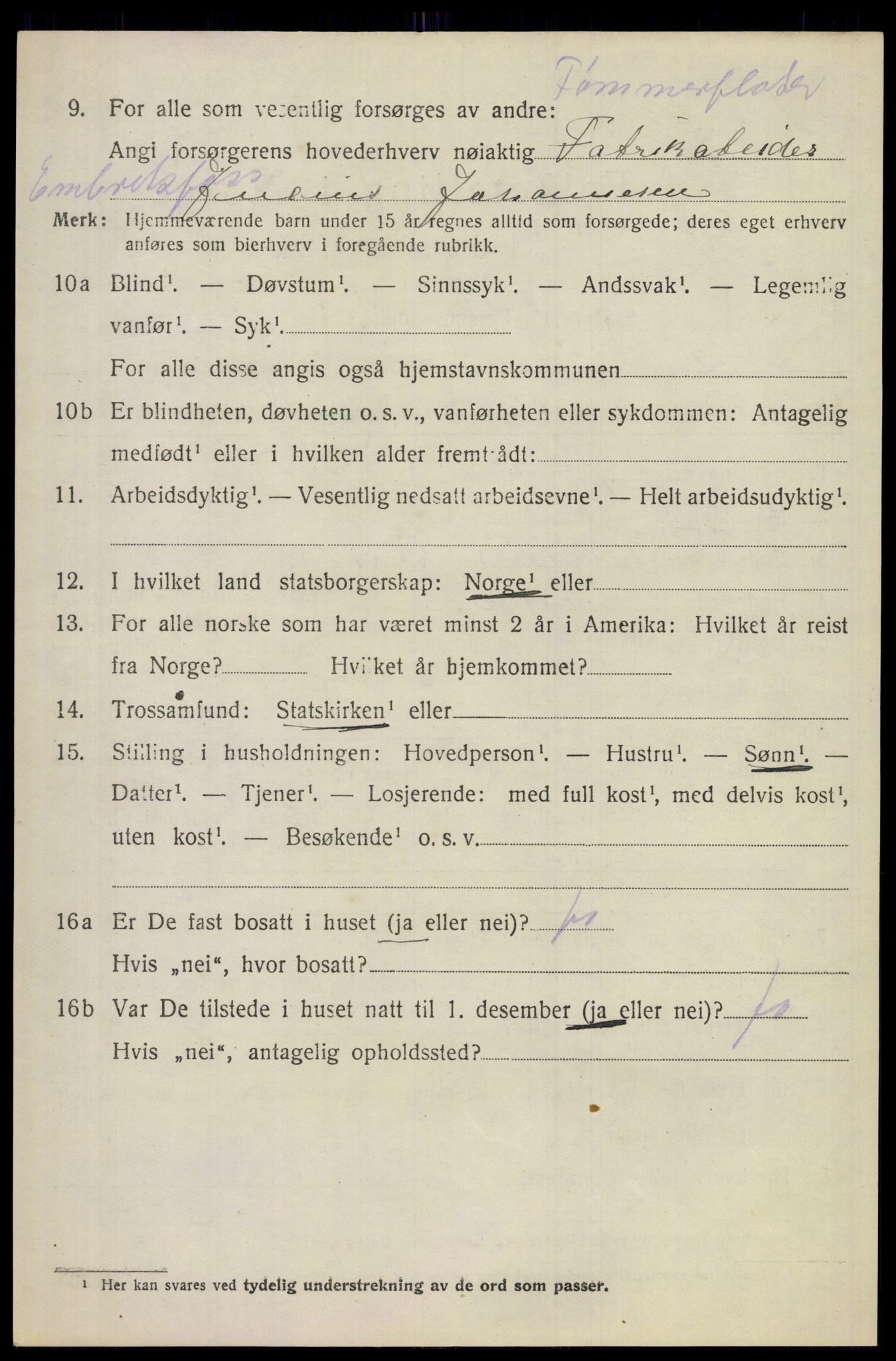 SAKO, 1920 census for Øvre Eiker, 1920, p. 19851