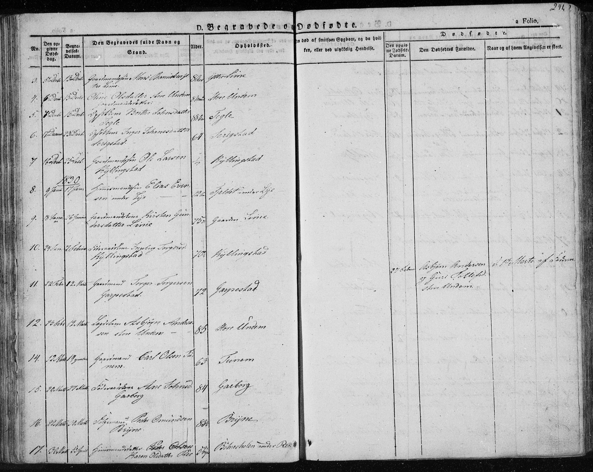 Lye sokneprestkontor, AV/SAST-A-101794/001/30BA/L0004: Parish register (official) no. A 4, 1826-1841, p. 241