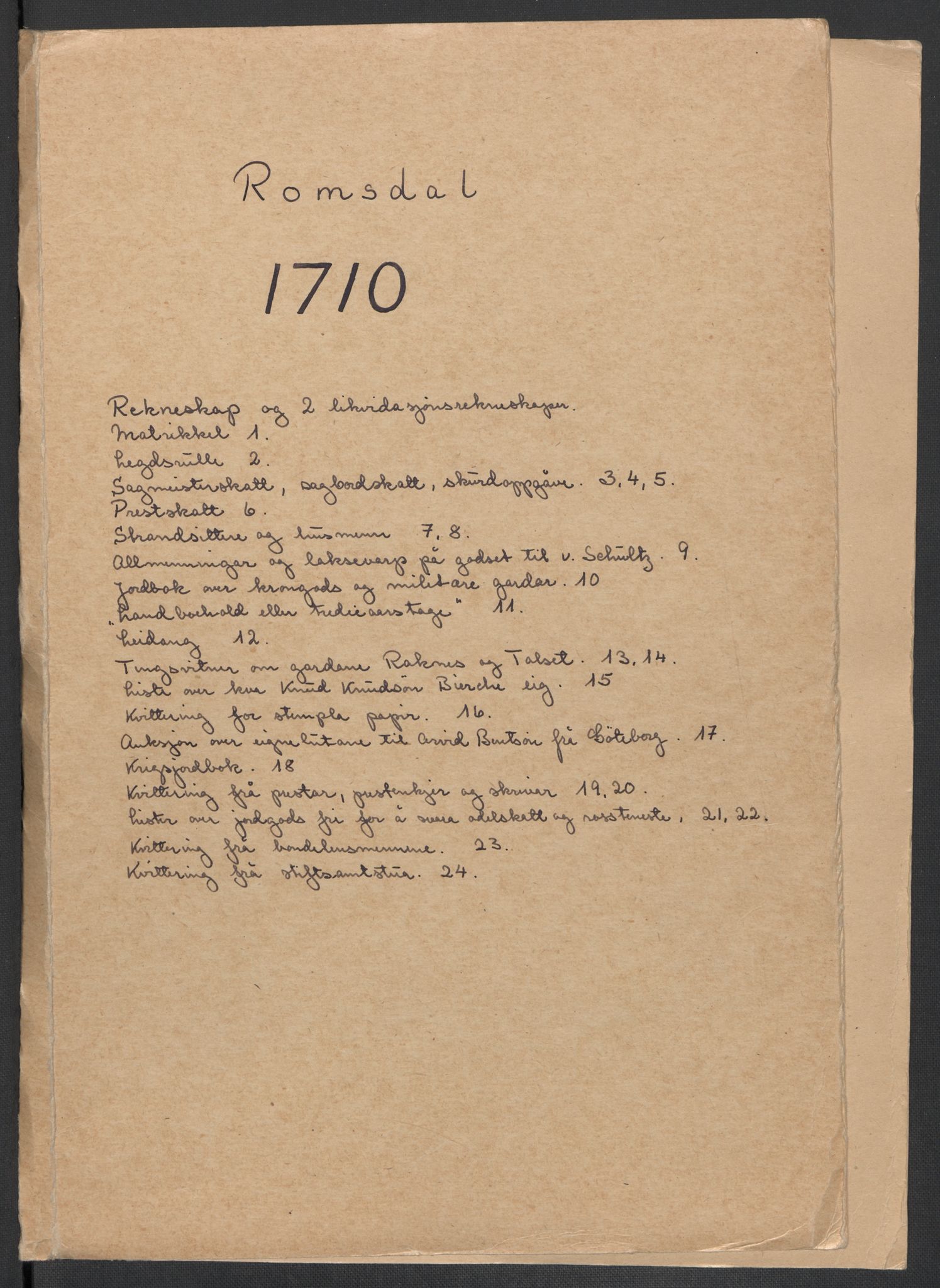 Rentekammeret inntil 1814, Reviderte regnskaper, Fogderegnskap, RA/EA-4092/R55/L3659: Fogderegnskap Romsdal, 1709-1710, p. 254