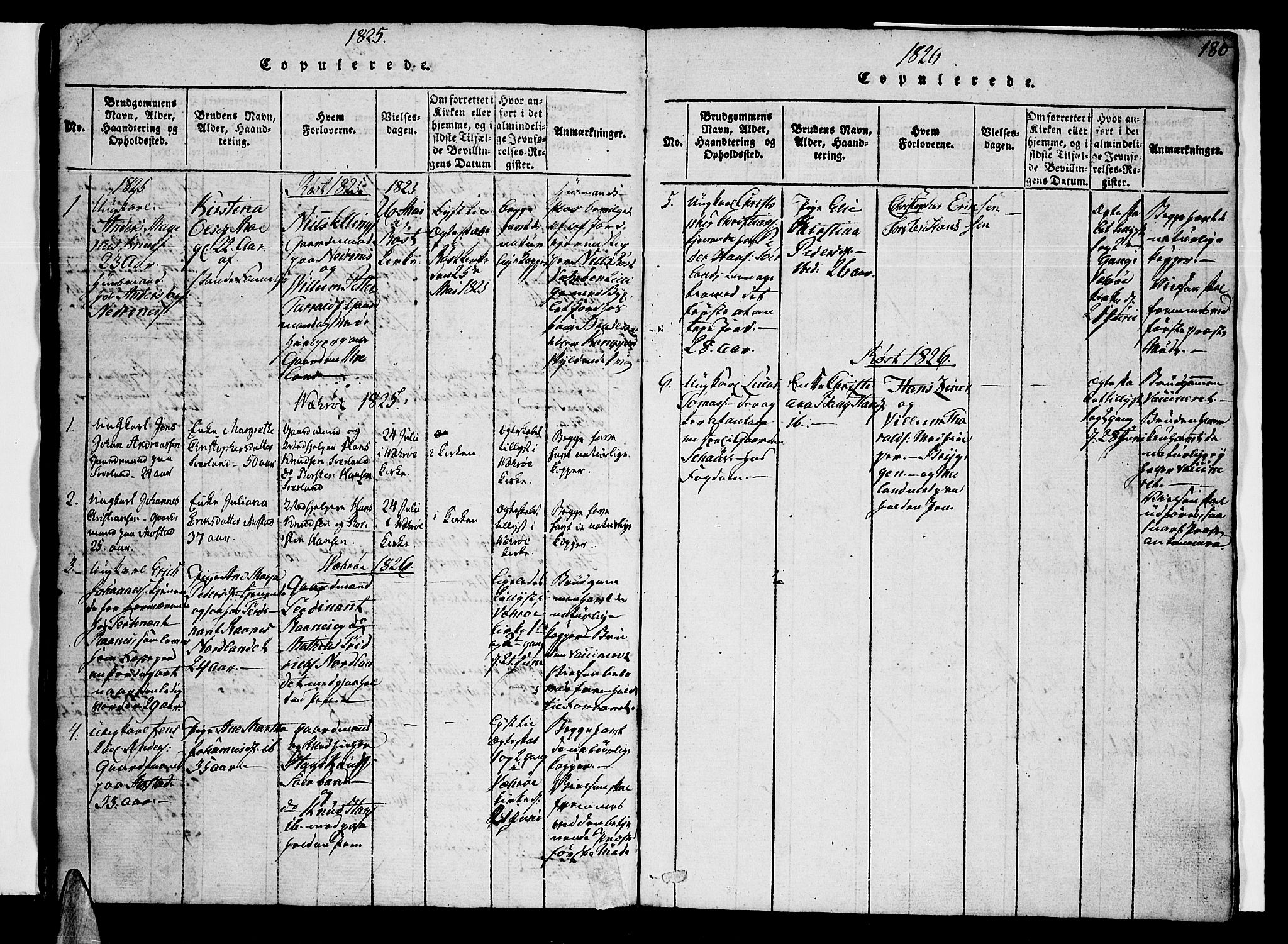 Ministerialprotokoller, klokkerbøker og fødselsregistre - Nordland, SAT/A-1459/807/L0120: Parish register (official) no. 807A03, 1821-1848, p. 186