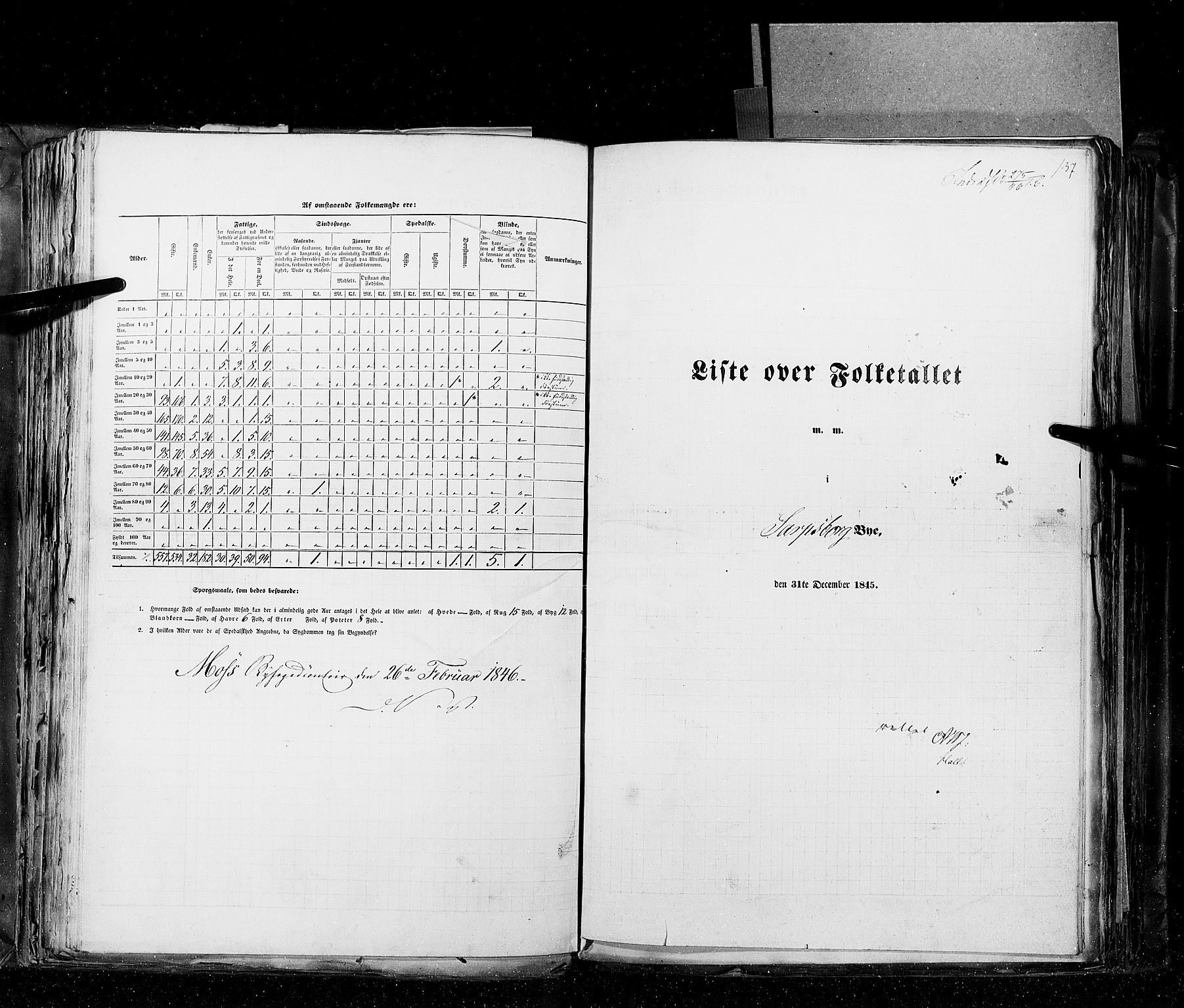 RA, Census 1845, vol. 10: Cities, 1845, p. 137