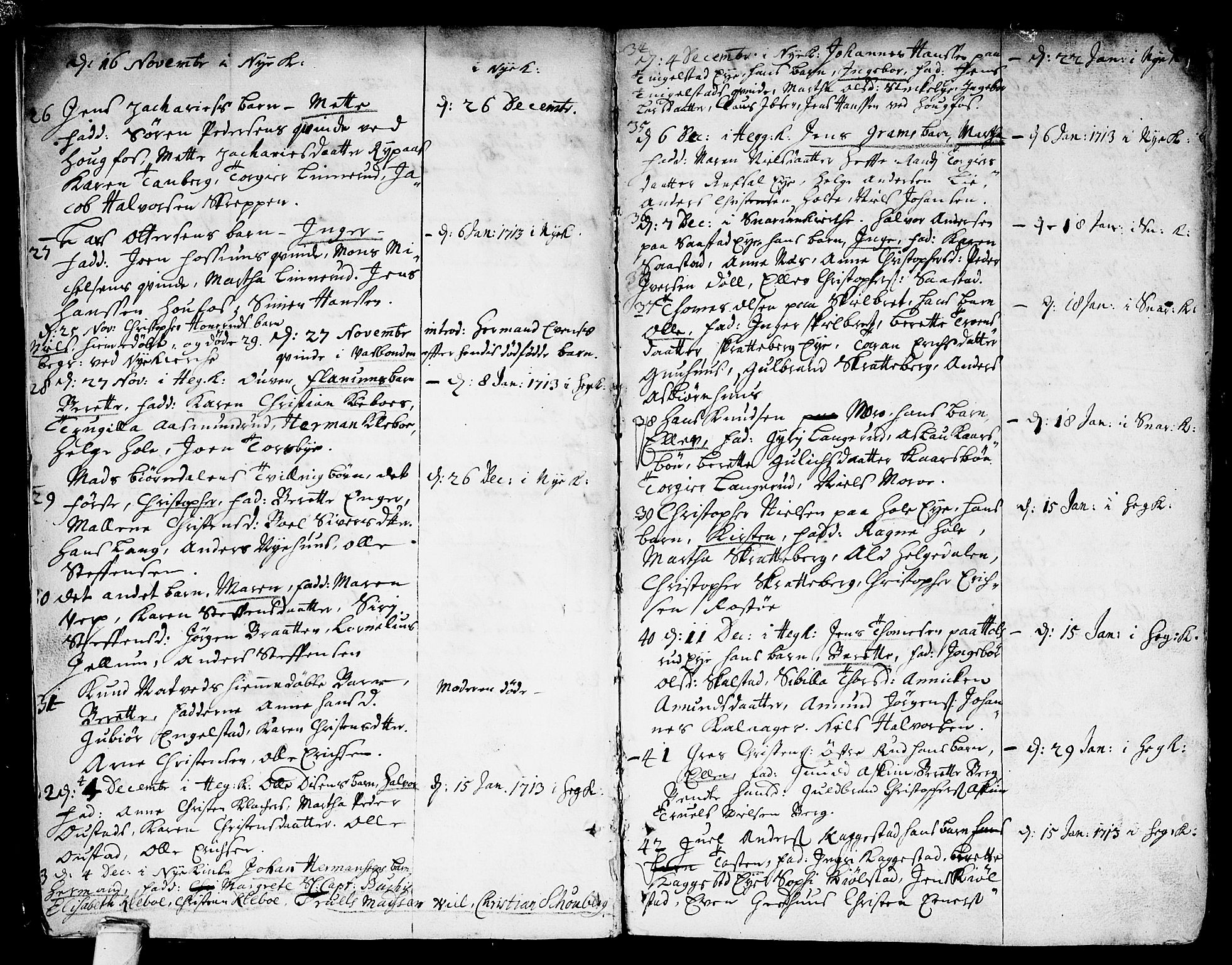 Modum kirkebøker, AV/SAKO-A-234/F/Fa/L0001: Parish register (official) no. 1, 1712-1740, p. 3