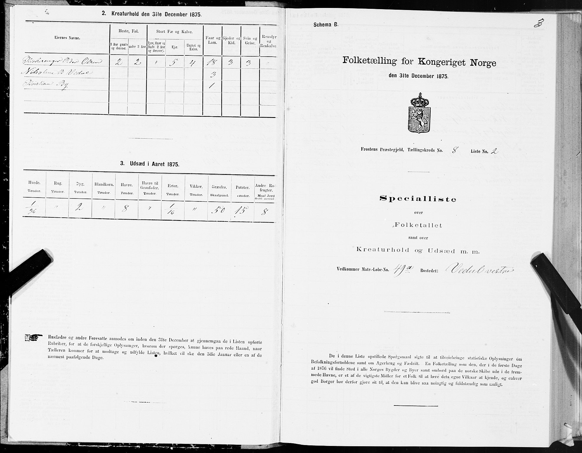 SAT, 1875 census for 1717P Frosta, 1875, p. 6003