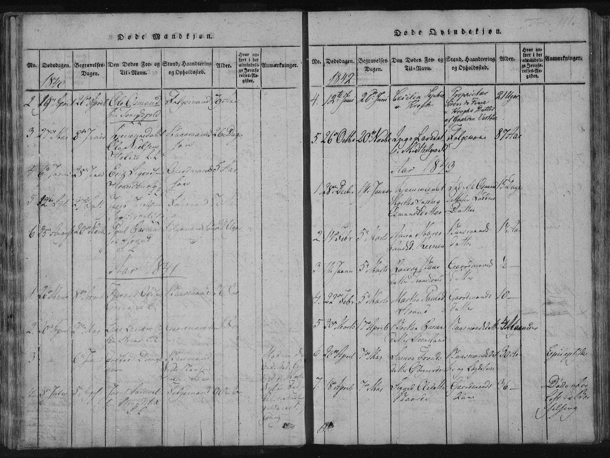 Vikedal sokneprestkontor, AV/SAST-A-101840/01/IV: Parish register (official) no. A 4, 1816-1850, p. 111