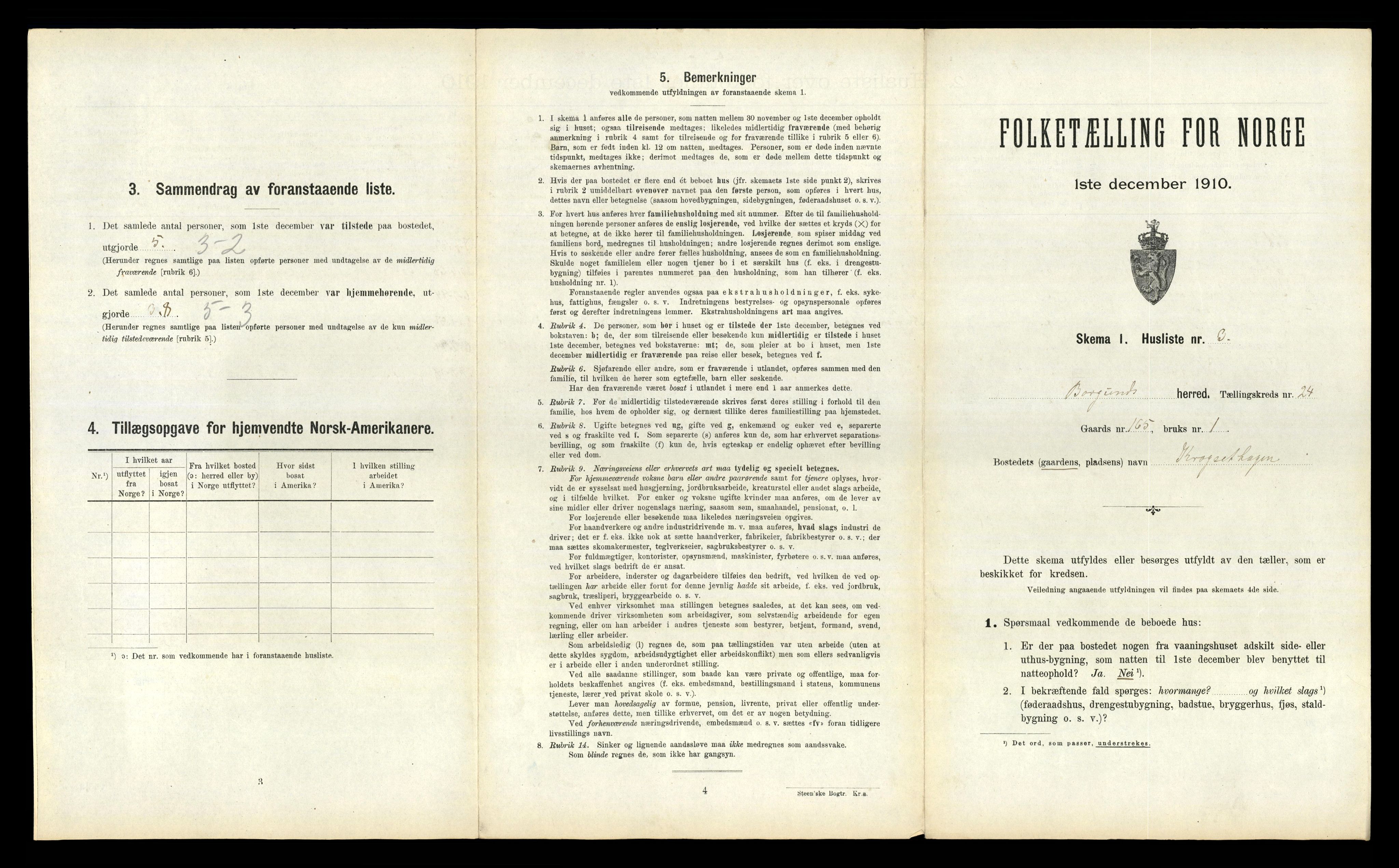 RA, 1910 census for Borgund, 1910, p. 1799