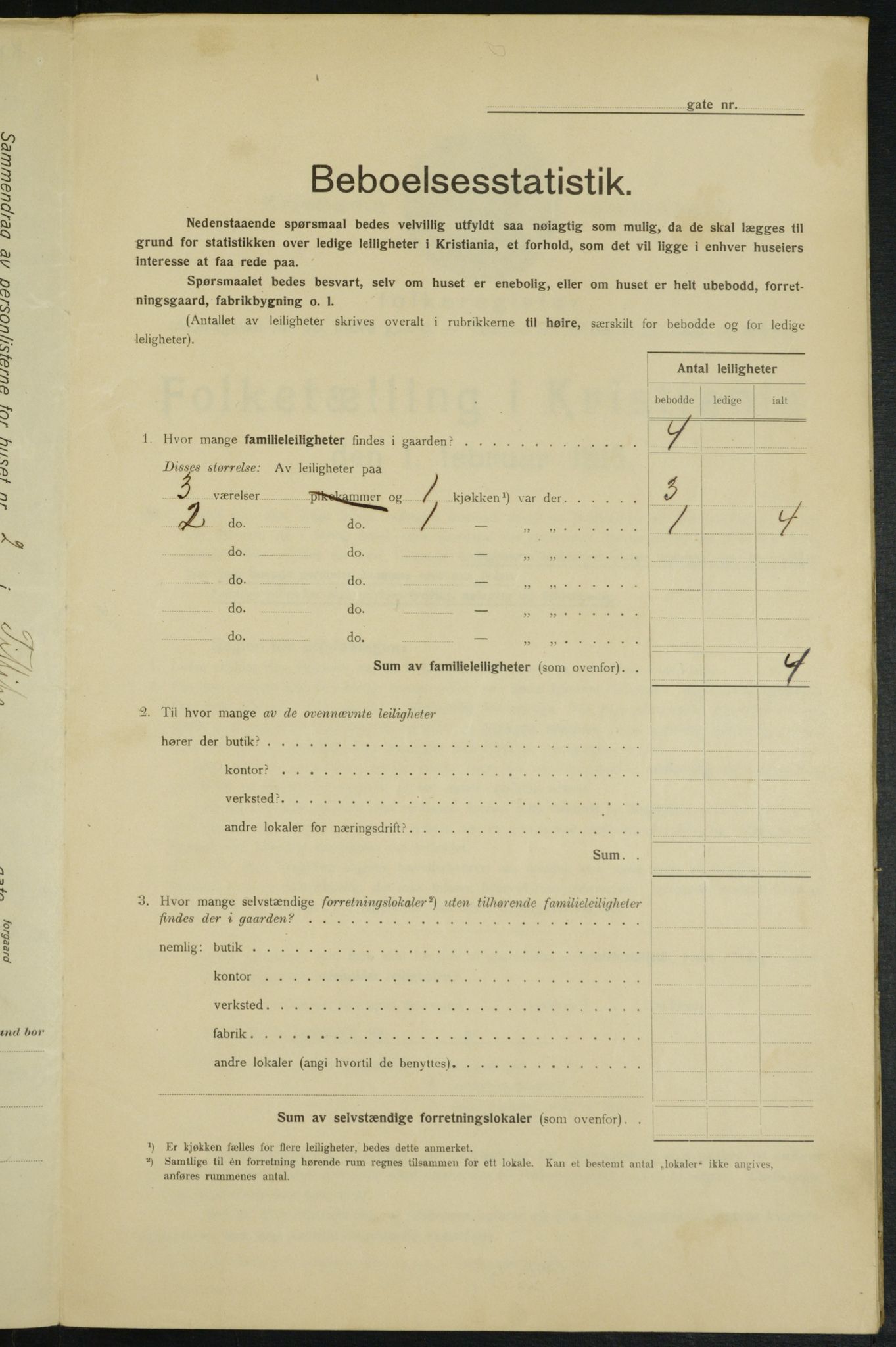 OBA, Municipal Census 1915 for Kristiania, 1915, p. 23767