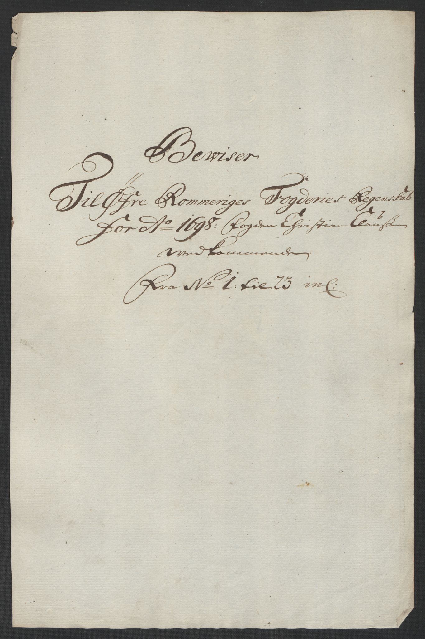 Rentekammeret inntil 1814, Reviderte regnskaper, Fogderegnskap, AV/RA-EA-4092/R12/L0710: Fogderegnskap Øvre Romerike, 1698, p. 19