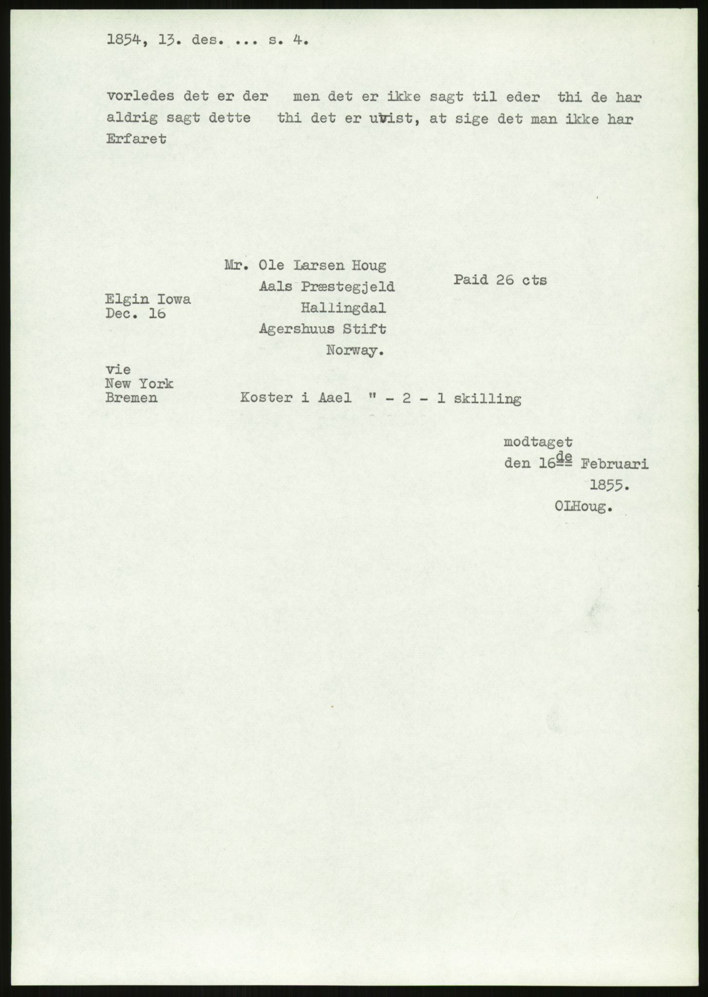 Samlinger til kildeutgivelse, Amerikabrevene, AV/RA-EA-4057/F/L0019: Innlån fra Buskerud: Fonnem - Kristoffersen, 1838-1914, p. 49