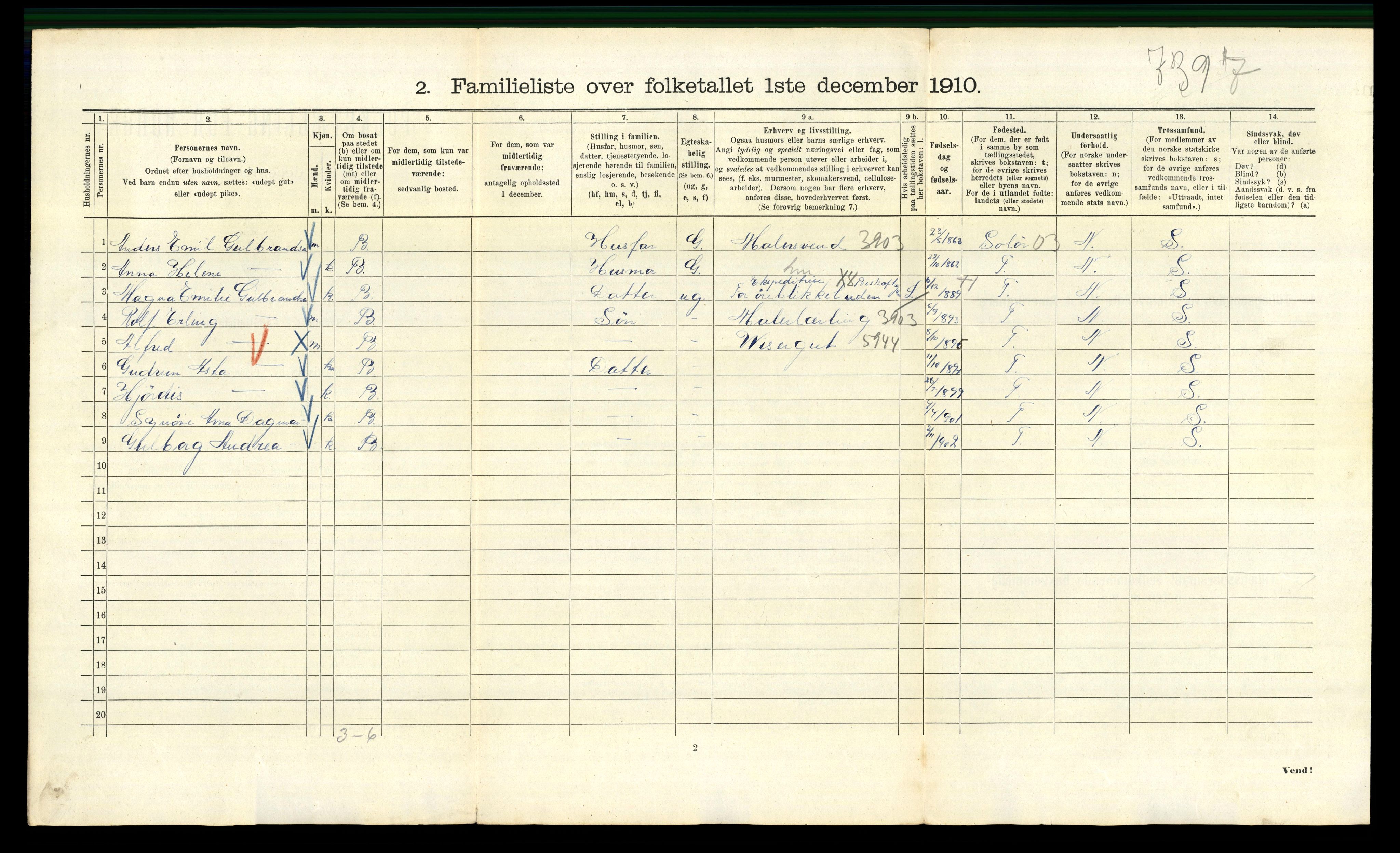 RA, 1910 census for Kristiania, 1910, p. 16010