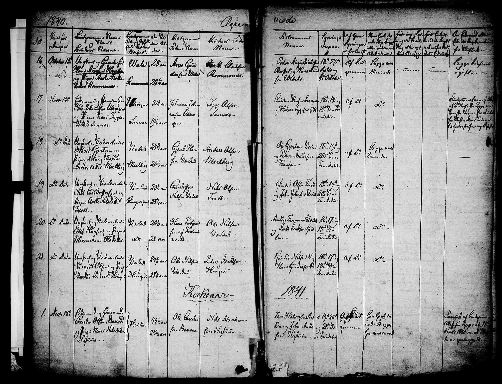Holla kirkebøker, SAKO/A-272/F/Fa/L0004: Parish register (official) no. 4, 1830-1848, p. 351