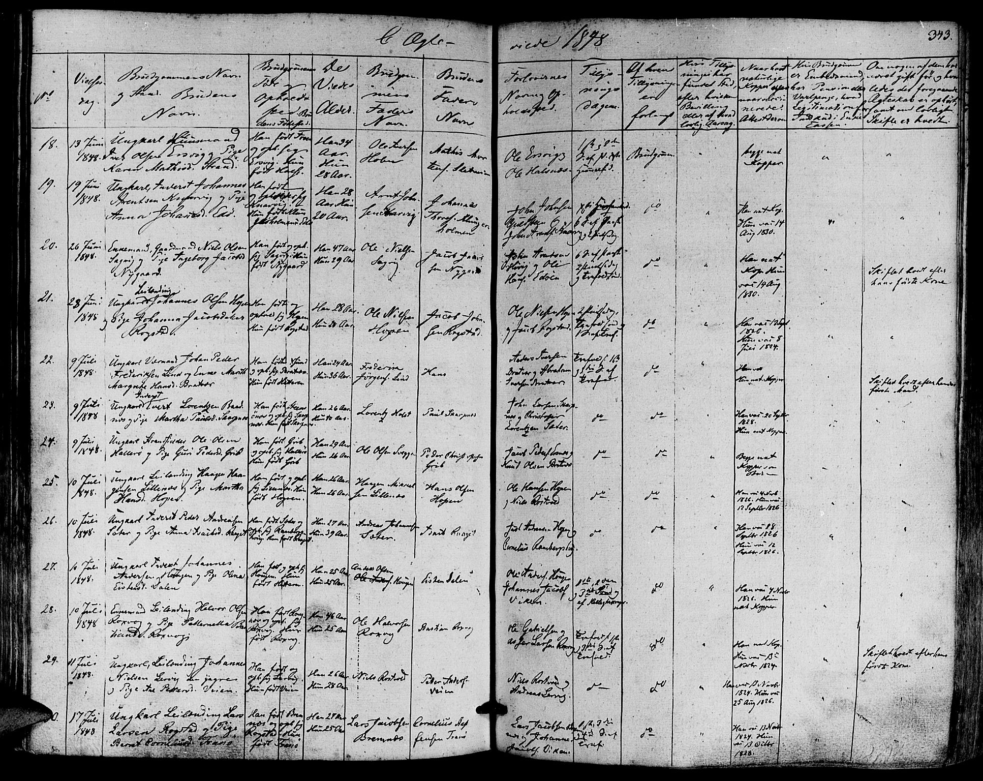 Ministerialprotokoller, klokkerbøker og fødselsregistre - Møre og Romsdal, AV/SAT-A-1454/581/L0936: Parish register (official) no. 581A04, 1836-1852, p. 343