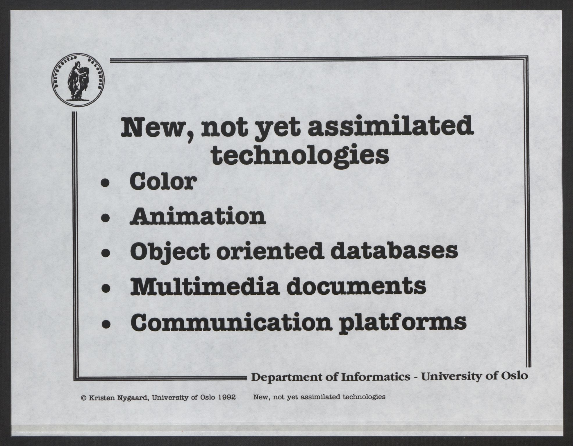 Nygaard, Kristen, AV/RA-PA-1398/F/Fh/L0003: Systemarbeid/brukermedvirkning, 1979-2002, p. 177