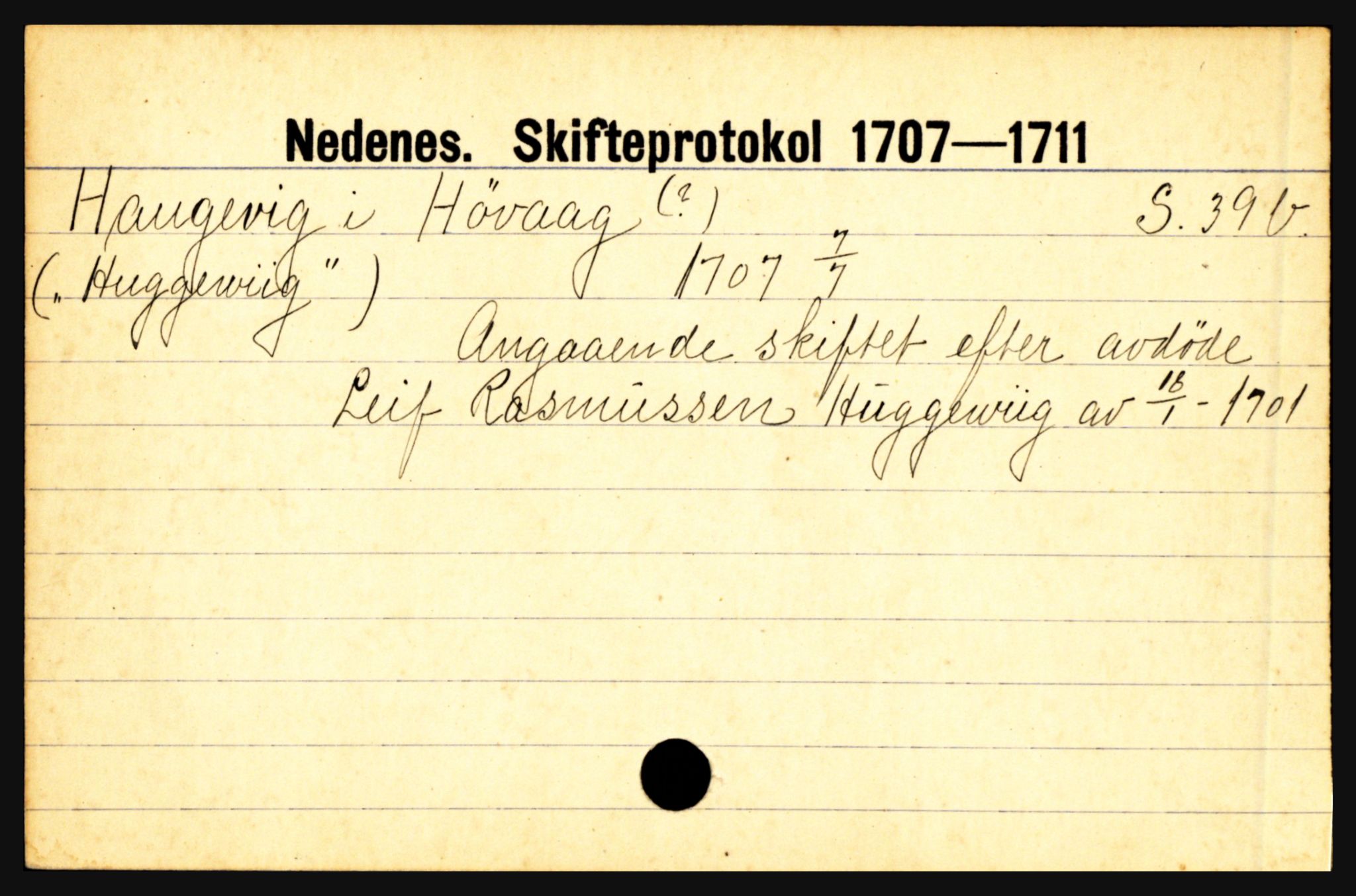 Nedenes sorenskriveri før 1824, AV/SAK-1221-0007/H, p. 11267