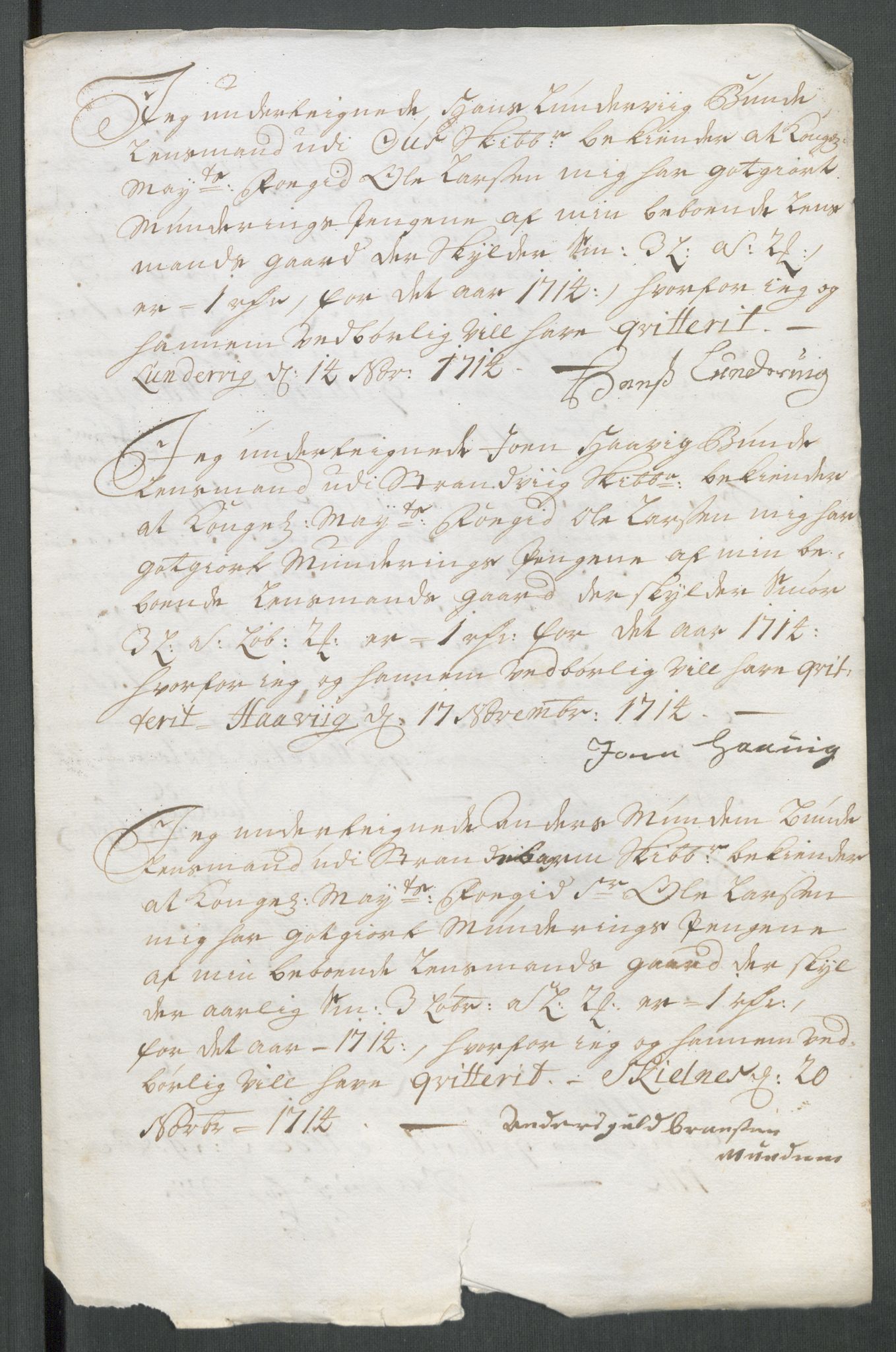 Rentekammeret inntil 1814, Reviderte regnskaper, Fogderegnskap, AV/RA-EA-4092/R48/L2990: Fogderegnskap Sunnhordland og Hardanger, 1714, p. 300