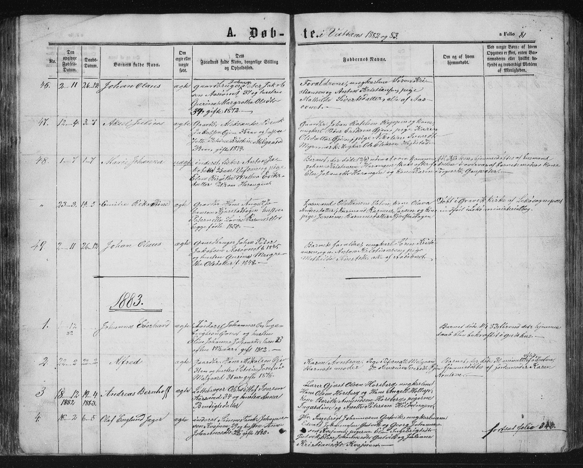 Ministerialprotokoller, klokkerbøker og fødselsregistre - Nordland, SAT/A-1459/810/L0158: Parish register (copy) no. 810C02 /1, 1863-1883, p. 81