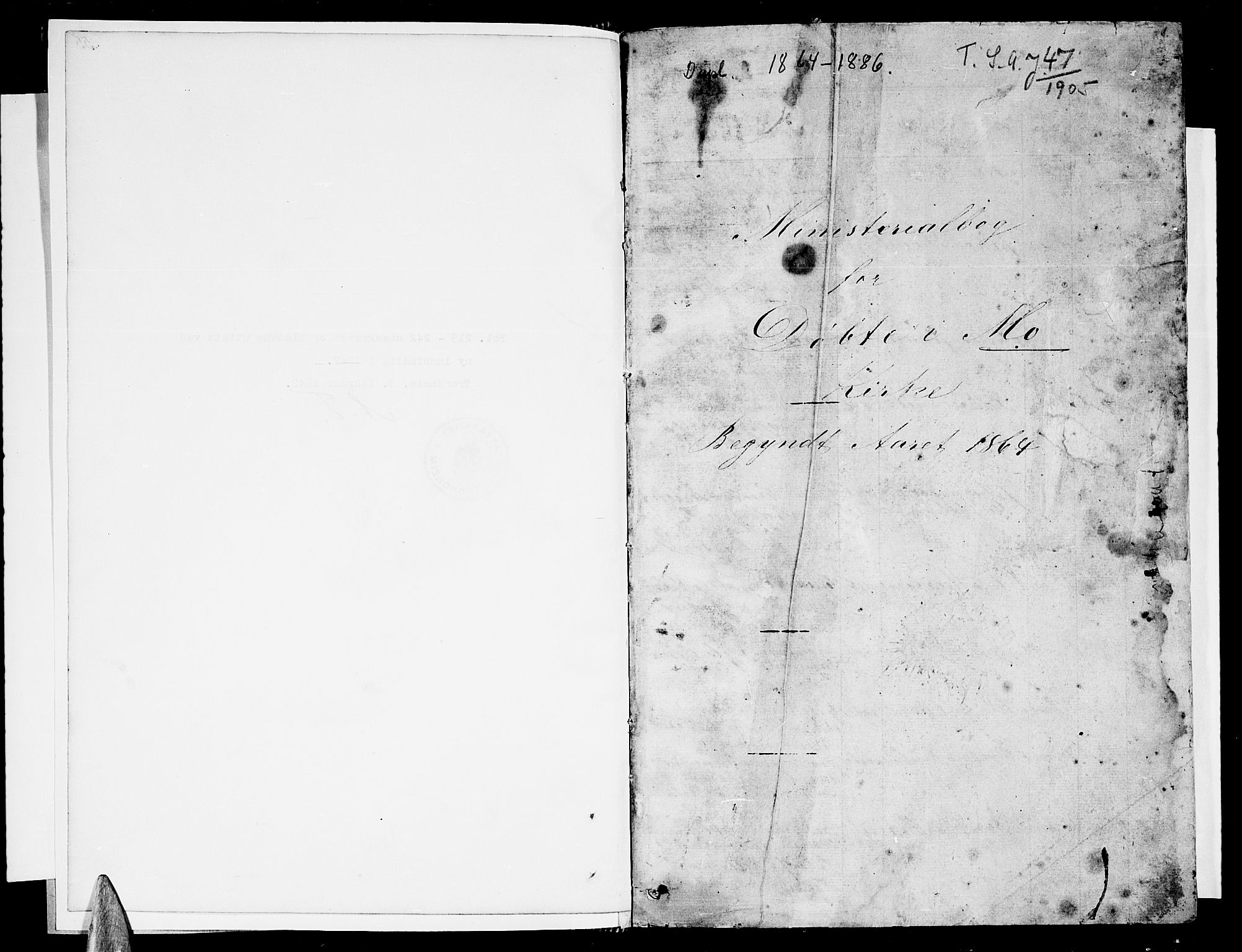 Ministerialprotokoller, klokkerbøker og fødselsregistre - Nordland, SAT/A-1459/827/L0415: Parish register (copy) no. 827C04, 1864-1886