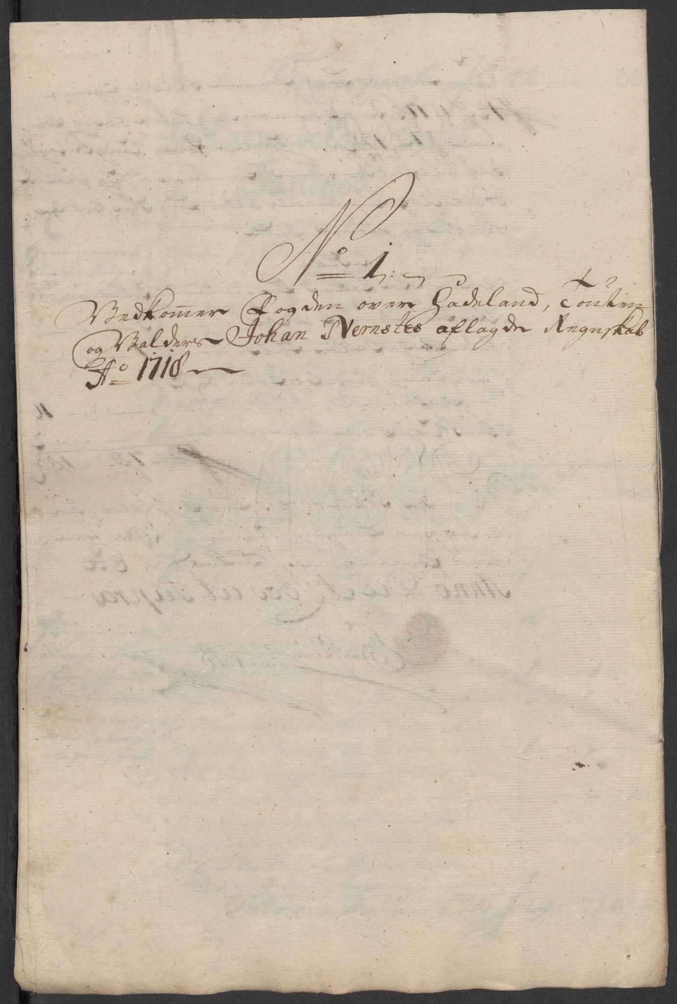 Rentekammeret inntil 1814, Reviderte regnskaper, Fogderegnskap, AV/RA-EA-4092/R18/L1320: Fogderegnskap Hadeland, Toten og Valdres, 1718, p. 87