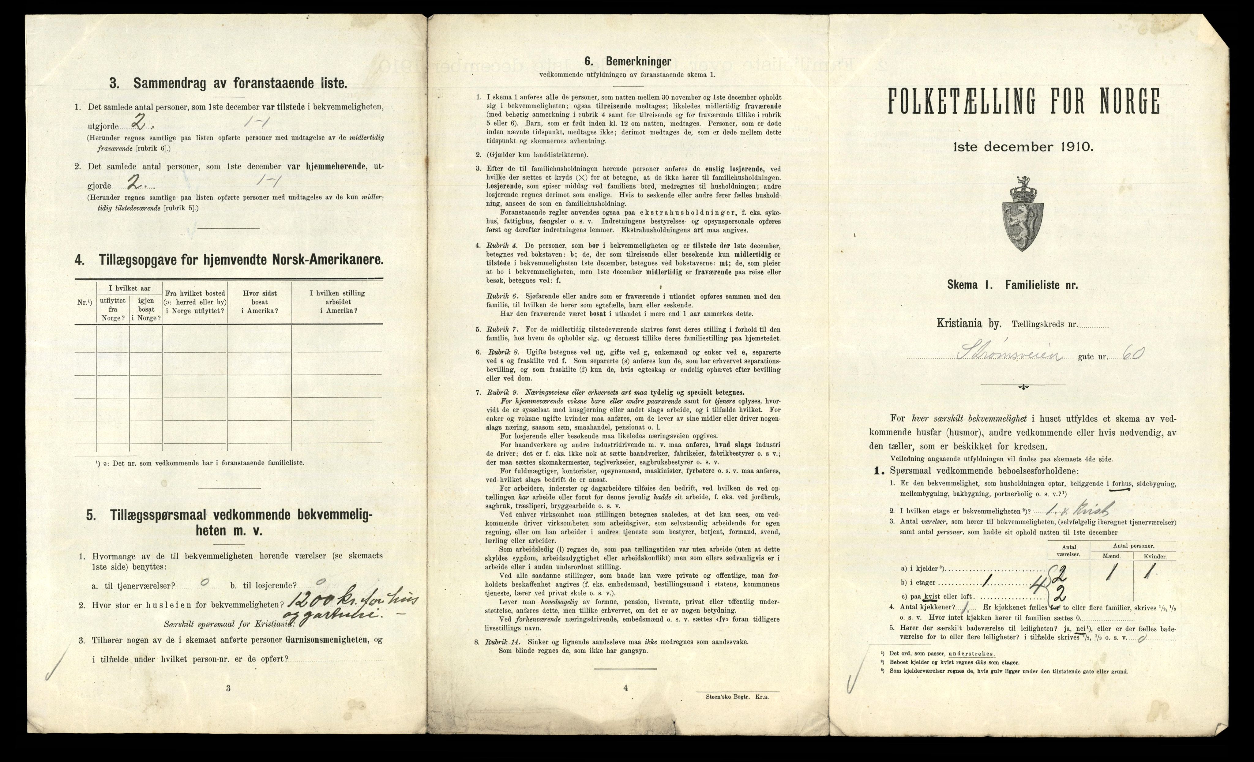 RA, 1910 census for Kristiania, 1910, p. 100265