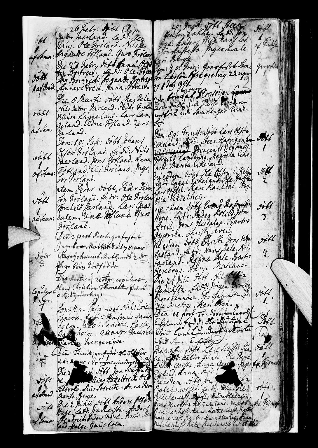 Os sokneprestembete, SAB/A-99929: Parish register (official) no. A 7, 1723-1760, p. 2