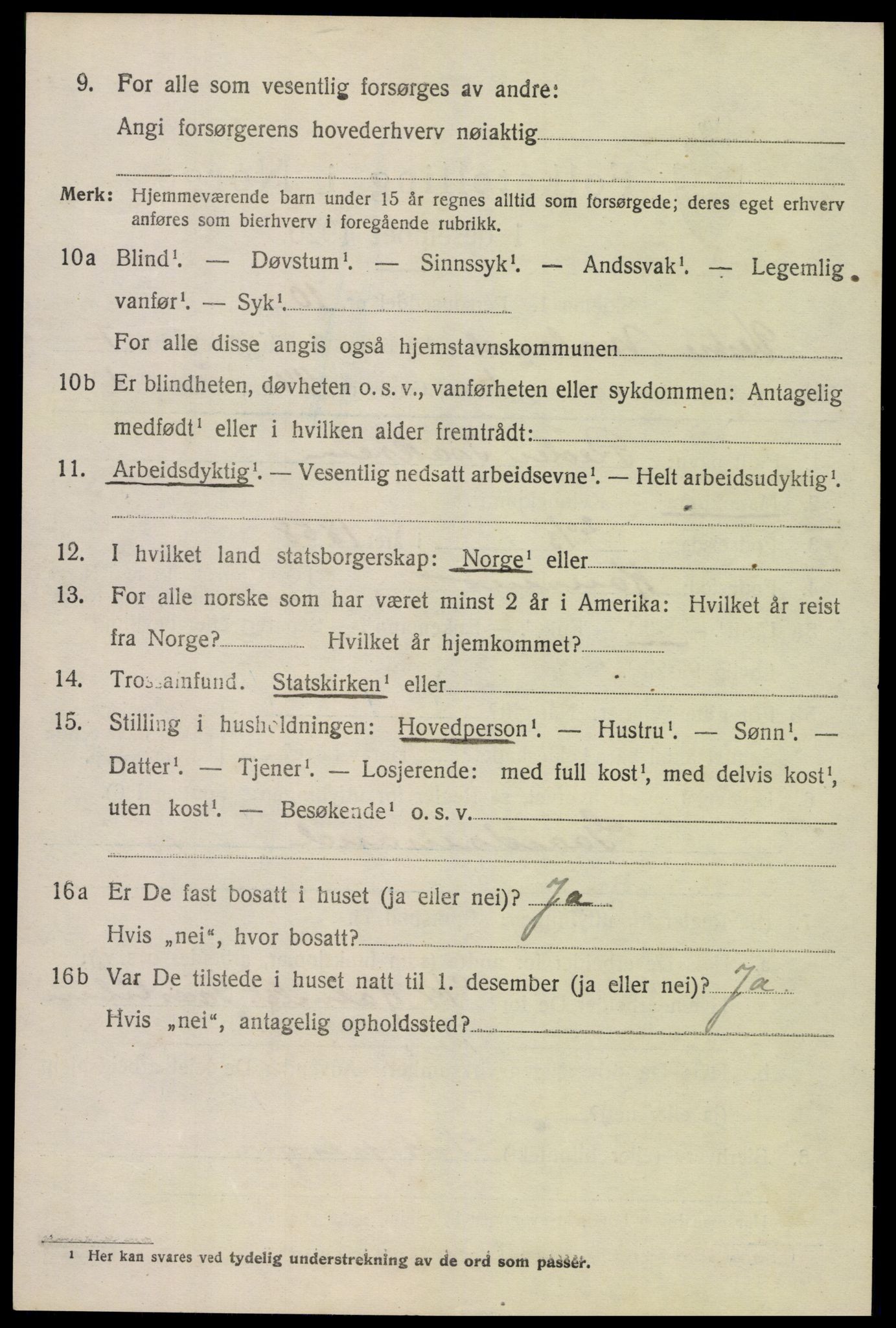 SAK, 1920 census for Vestre Moland, 1920, p. 4788