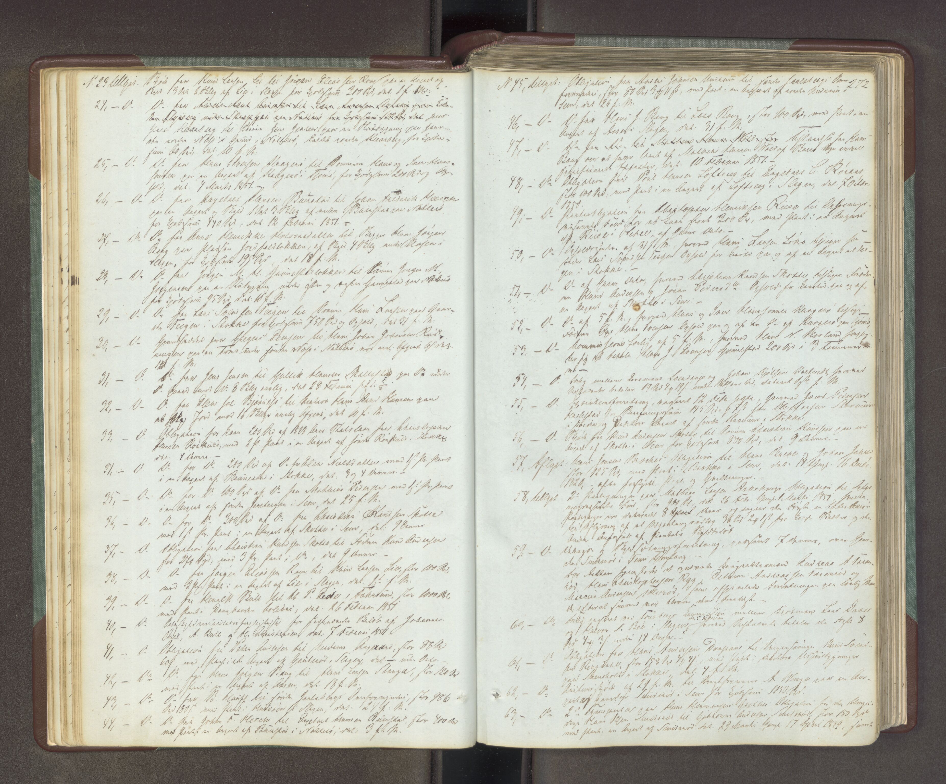 Søndre Jarlsberg sorenskriveri, AV/SAKO-A-129/F/Fa/L0034B: Tingbok, 1850-1856, p. 271b-272a