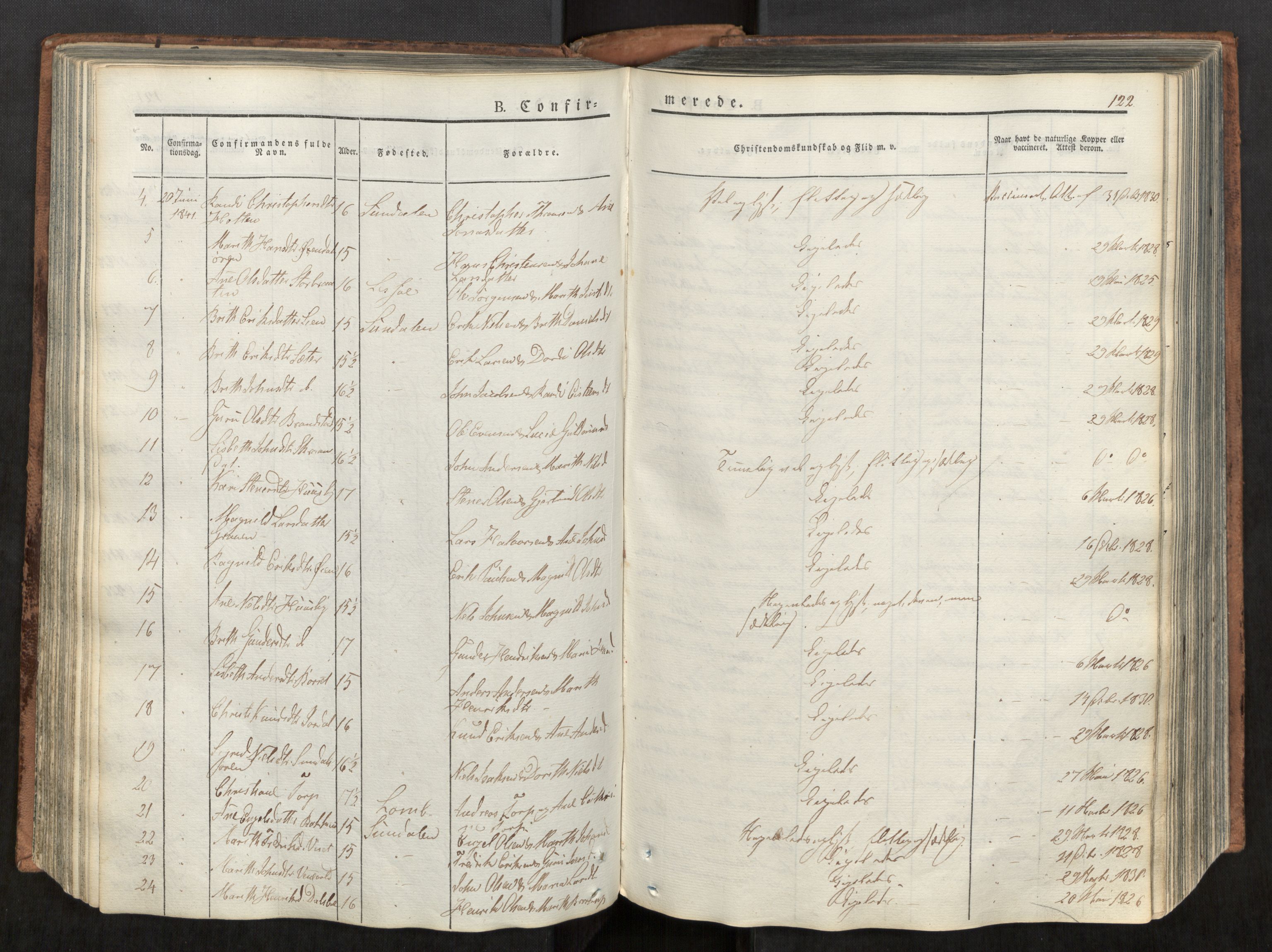 Ministerialprotokoller, klokkerbøker og fødselsregistre - Møre og Romsdal, AV/SAT-A-1454/590/L1012: Parish register (official) no. 590A04, 1832-1846, p. 122