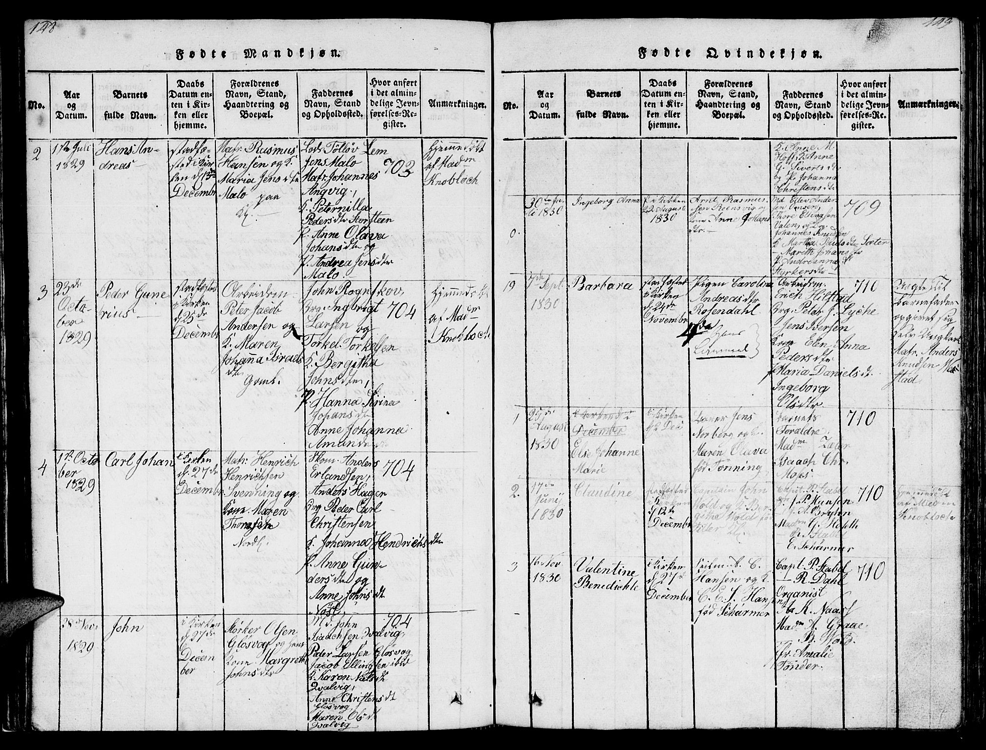 Ministerialprotokoller, klokkerbøker og fødselsregistre - Møre og Romsdal, AV/SAT-A-1454/572/L0856: Parish register (copy) no. 572C01, 1819-1832, p. 148-149