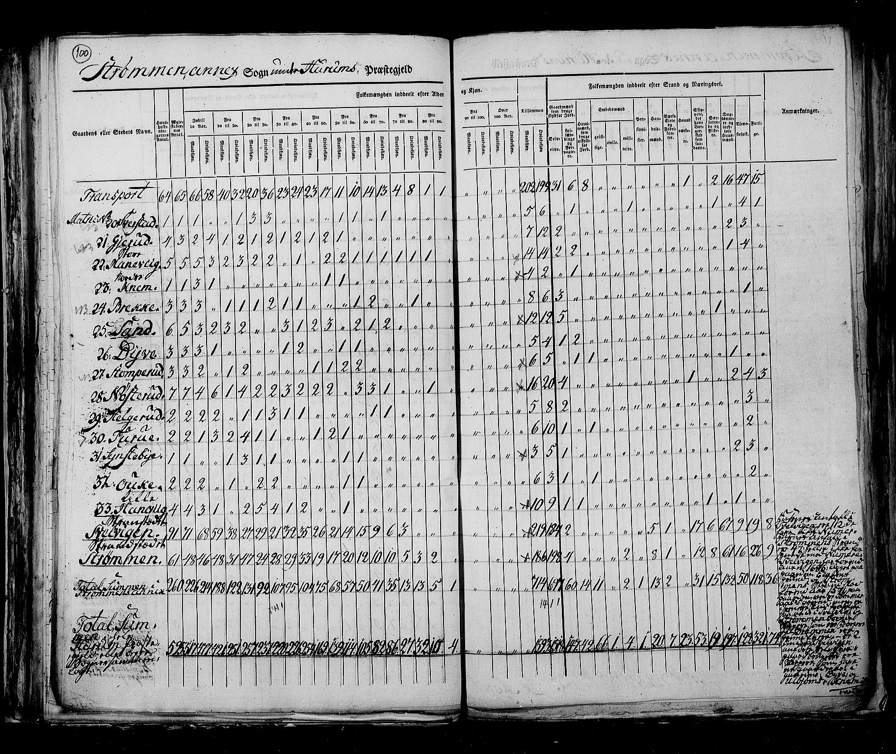 RA, Census 1825, vol. 7: Buskerud amt, 1825, p. 100