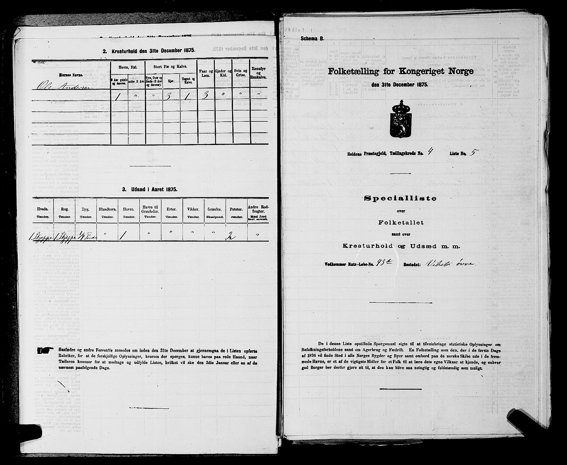 SAKO, 1875 census for 0819P Holla, 1875, p. 440