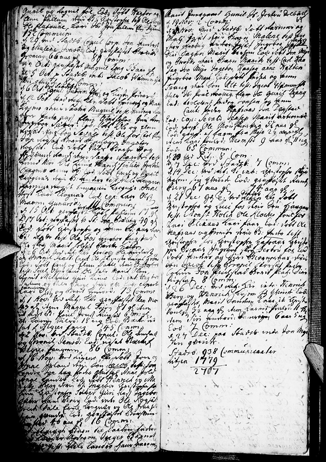 Ministerialprotokoller, klokkerbøker og fødselsregistre - Sør-Trøndelag, SAT/A-1456/646/L0603: Parish register (official) no. 646A01, 1700-1734, p. 69