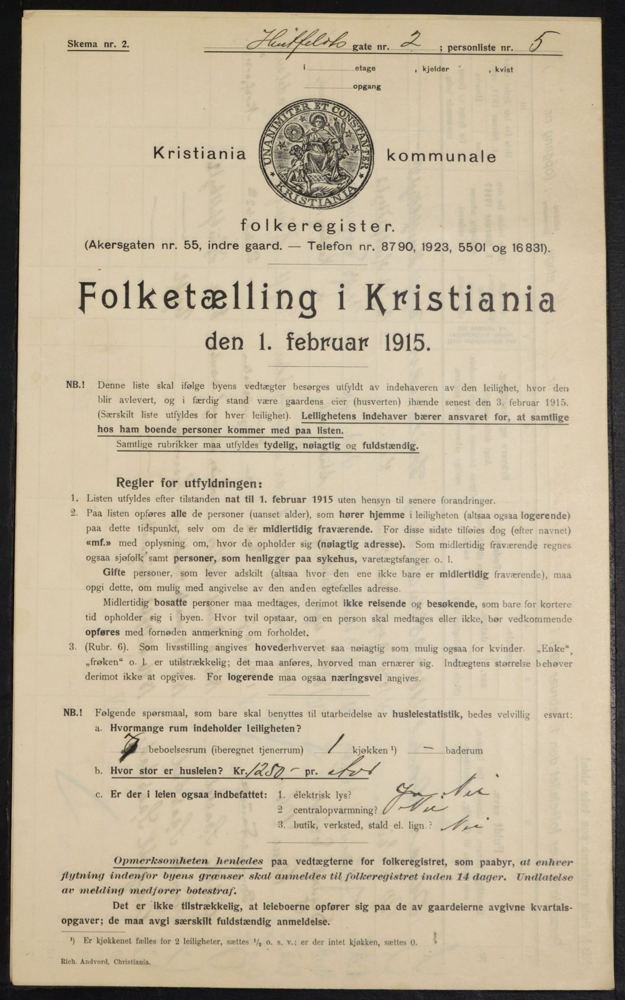 OBA, Municipal Census 1915 for Kristiania, 1915, p. 41128