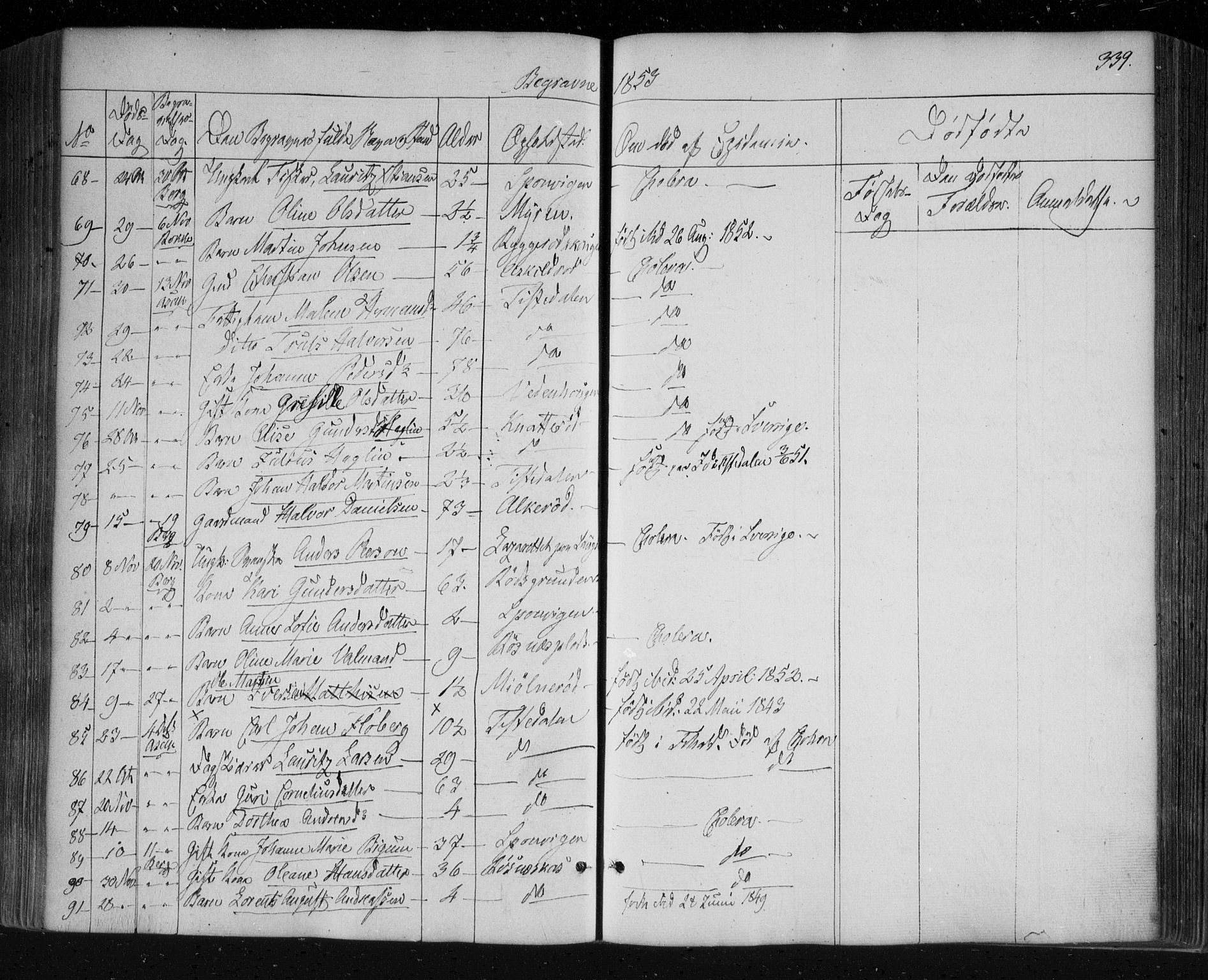 Berg prestekontor Kirkebøker, AV/SAO-A-10902/F/Fa/L0004: Parish register (official) no. I 4, 1843-1860, p. 339