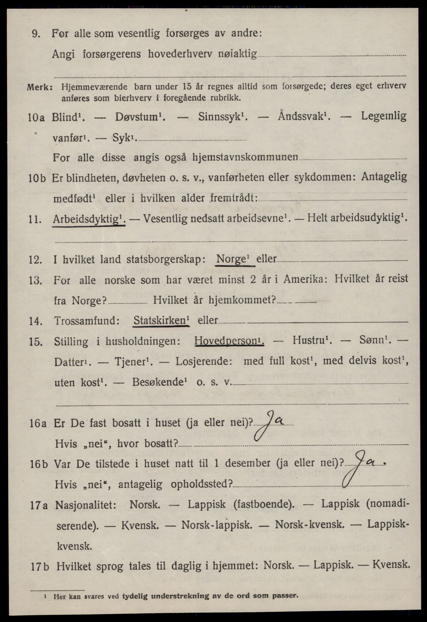 SAT, 1920 census for Børsa, 1920, p. 1232