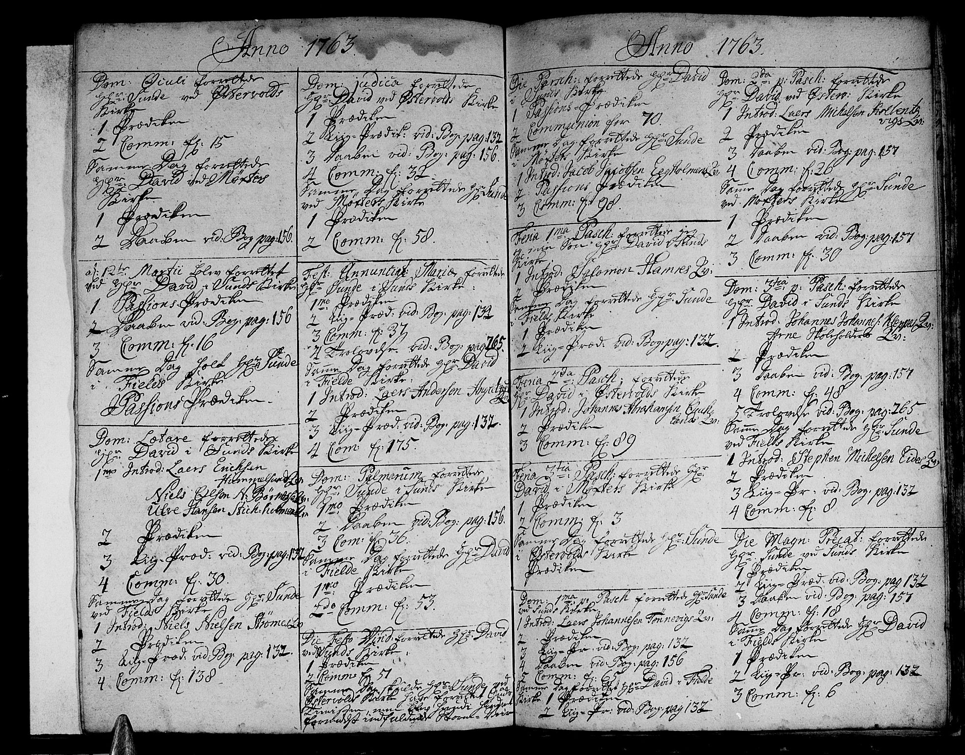 Sund sokneprestembete, AV/SAB-A-99930: Parish register (official) no. A 3, 1740-1769