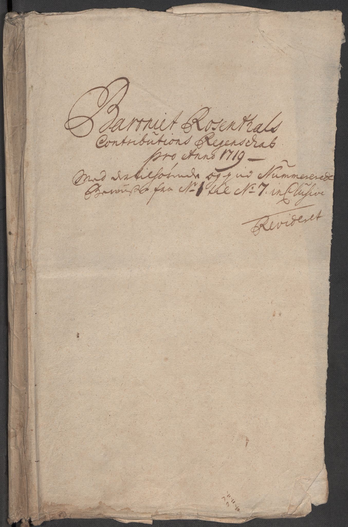 Rentekammeret inntil 1814, Reviderte regnskaper, Fogderegnskap, RA/EA-4092/R49/L3140: Fogderegnskap Rosendal Baroni, 1718-1720, p. 93
