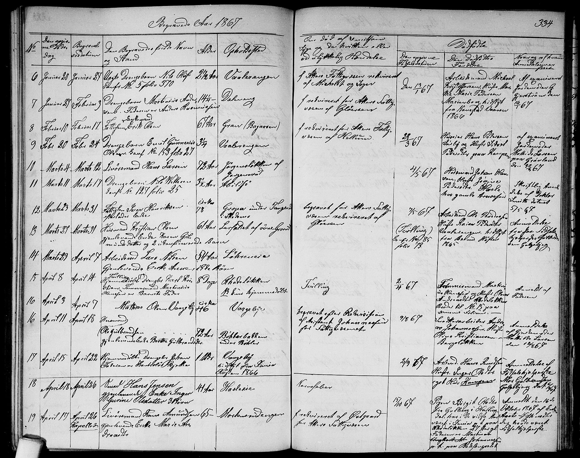Østre Aker prestekontor Kirkebøker, SAO/A-10840/G/Ga/L0002: Parish register (copy) no. I 2, 1861-1867, p. 334