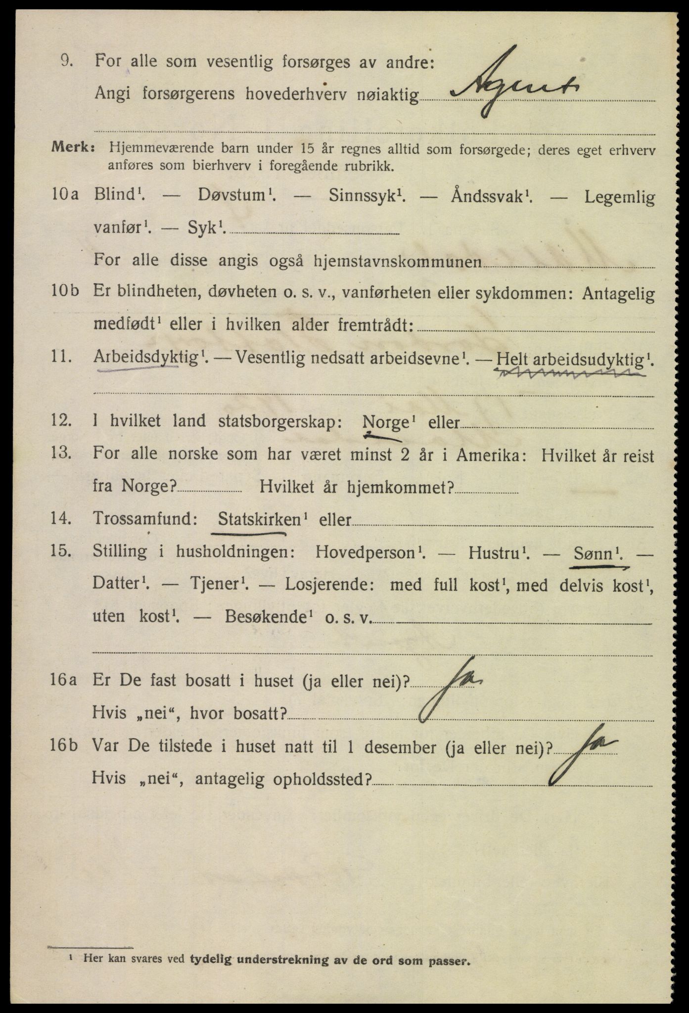 SAK, 1920 census for Mandal, 1920, p. 4768