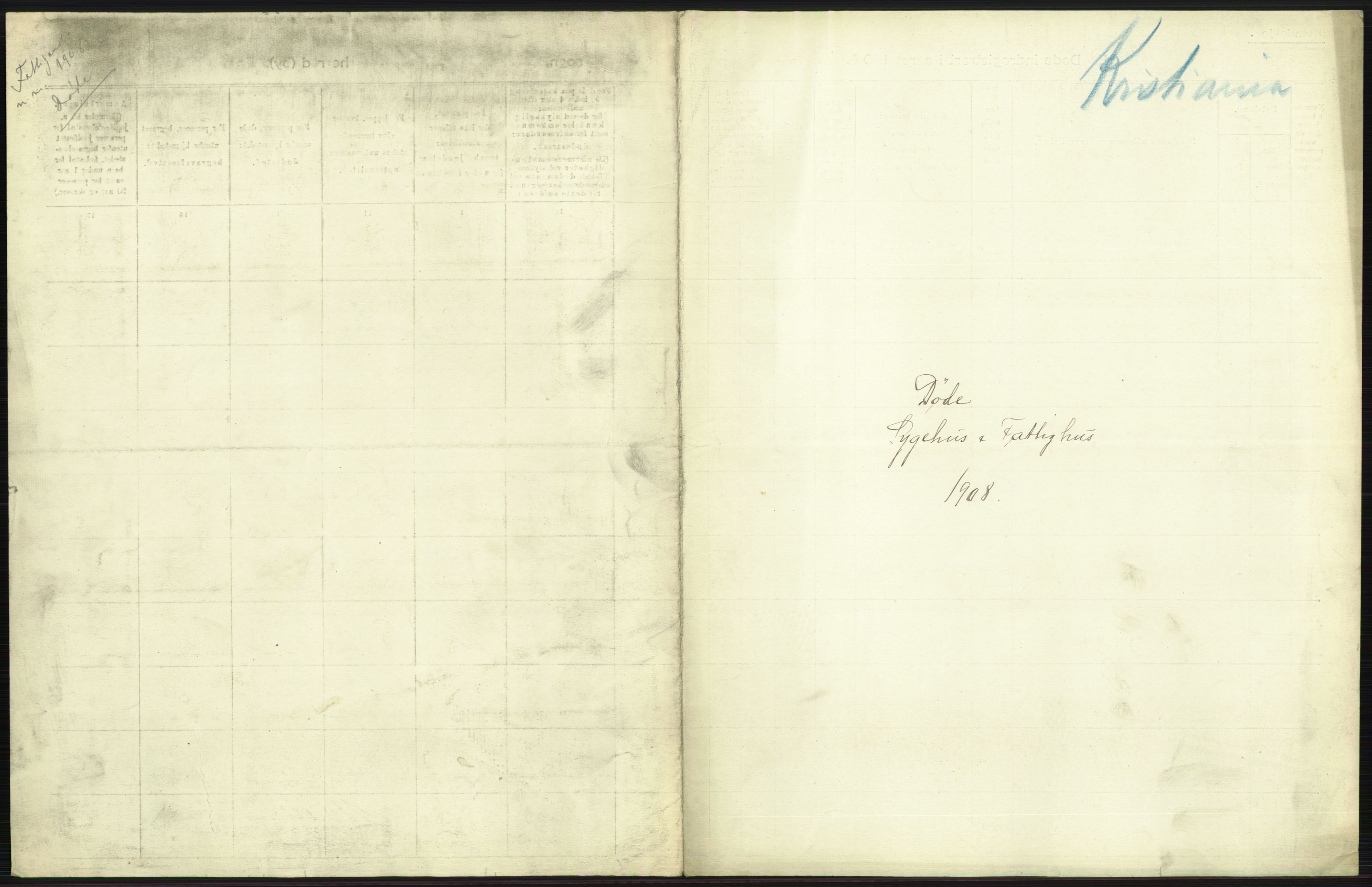 Statistisk sentralbyrå, Sosiodemografiske emner, Befolkning, AV/RA-S-2228/D/Df/Dfa/Dfaf/L0009: Kristiania: Døde, dødfødte., 1908, p. 151