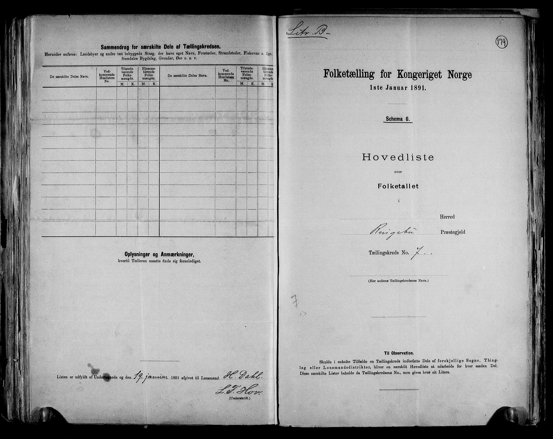 RA, 1891 census for 0520 Ringebu, 1891, p. 21