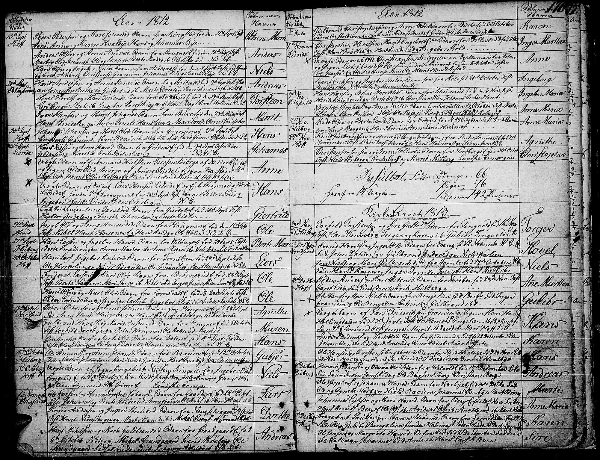 Land prestekontor, SAH/PREST-120/H/Ha/Haa/L0006: Parish register (official) no. 6, 1784-1813, p. 176
